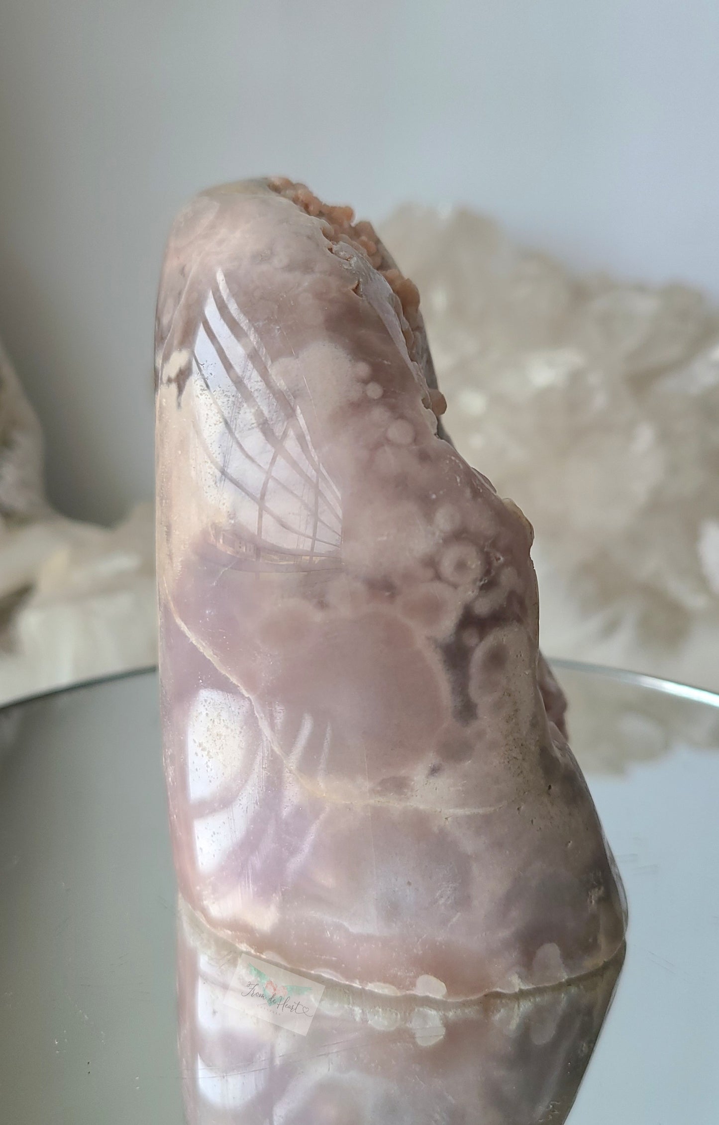 Botryoidal Pink Amethyst Cutbase (RARE)