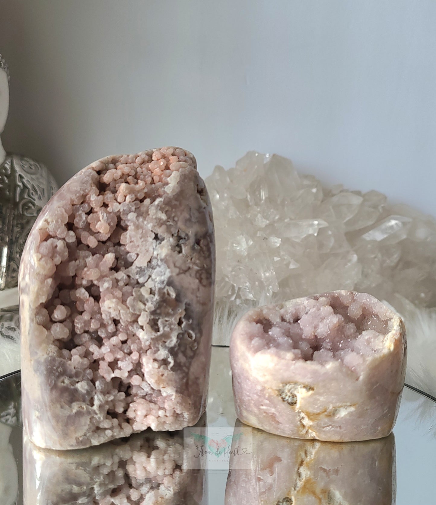 Botryoidal Pink Amethyst Cutbase (RARE)