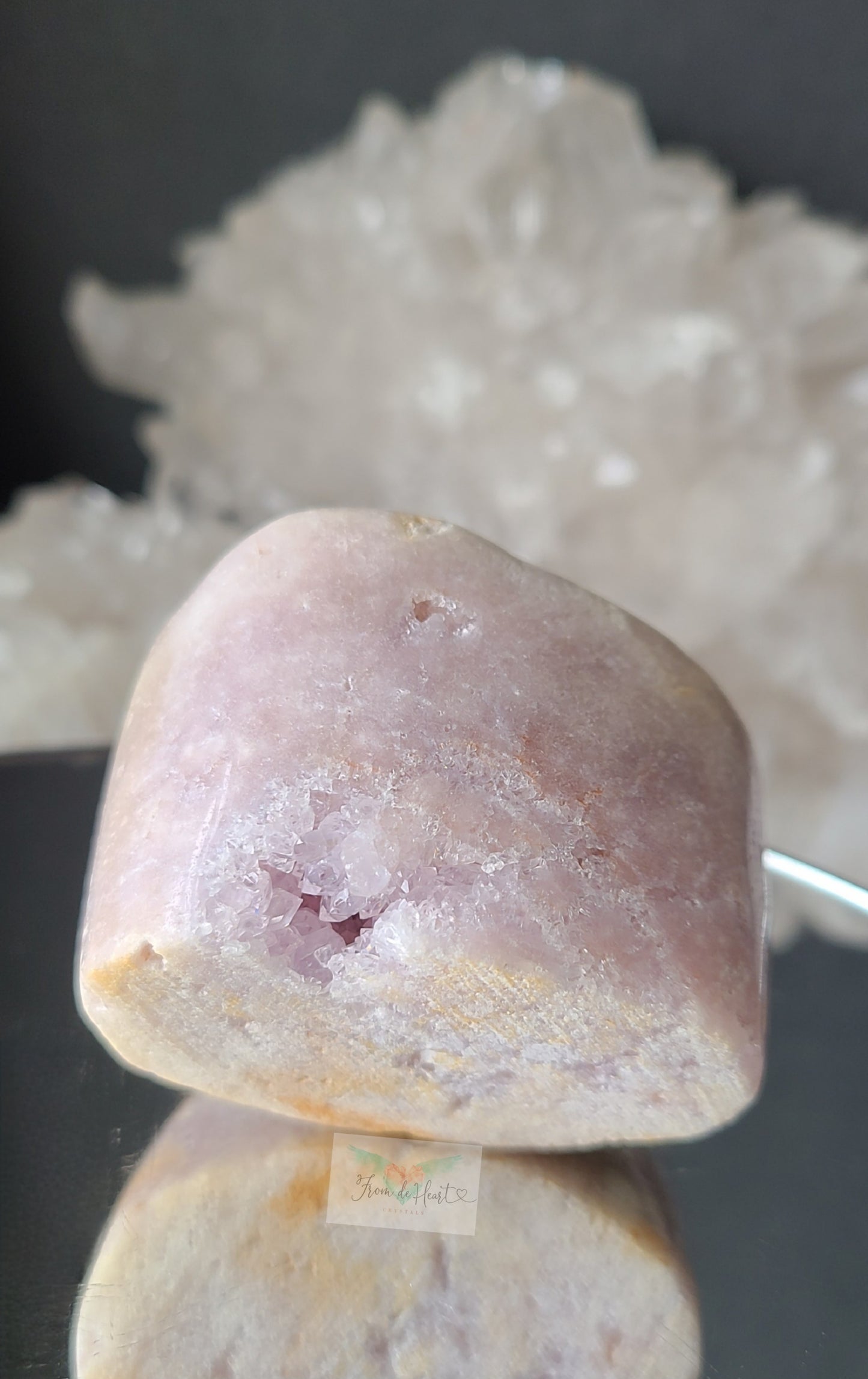 Botryoidal Pink Amethyst Cutbase (RARE) (B)