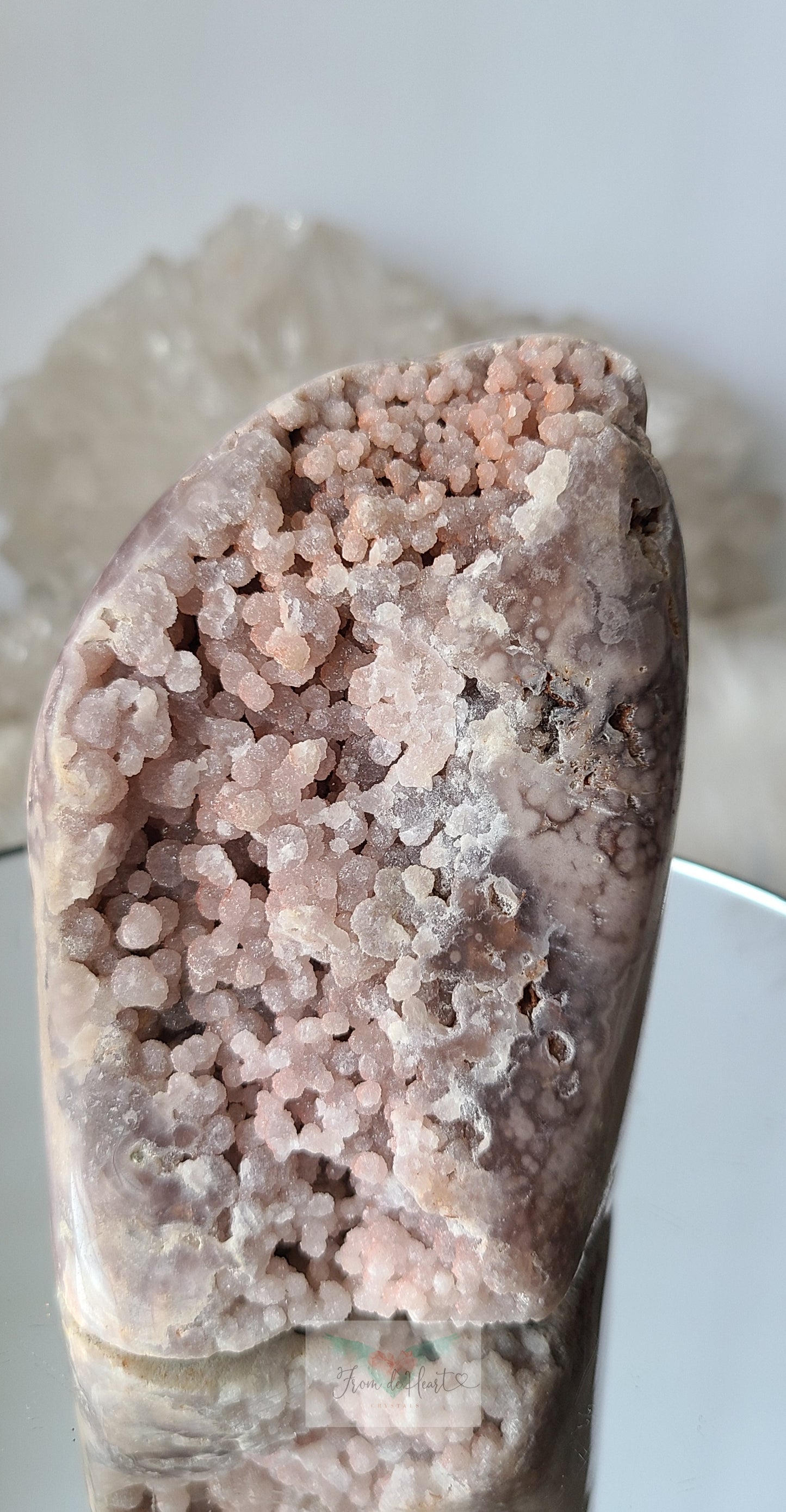 Botryoidal Pink Amethyst Cutbase (RARE)