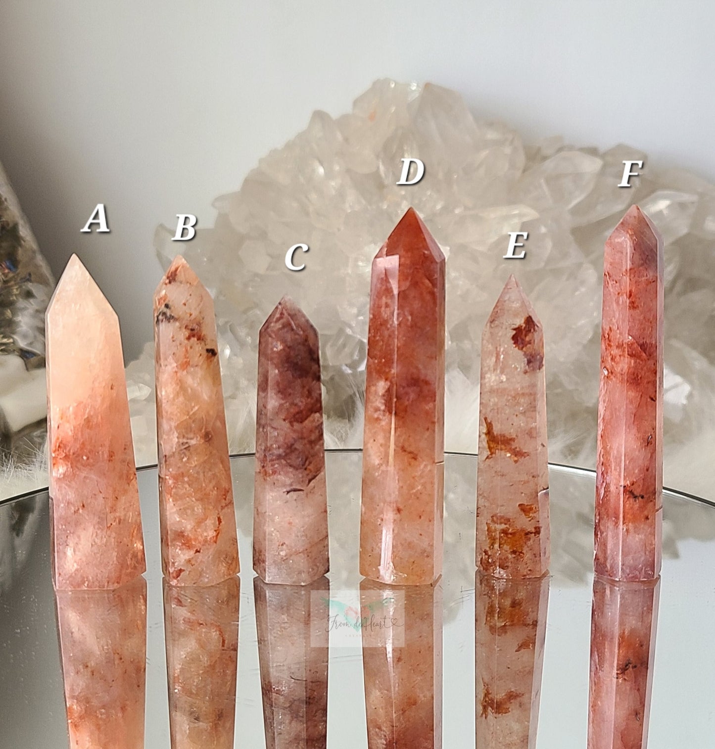 Fire Quartz Points