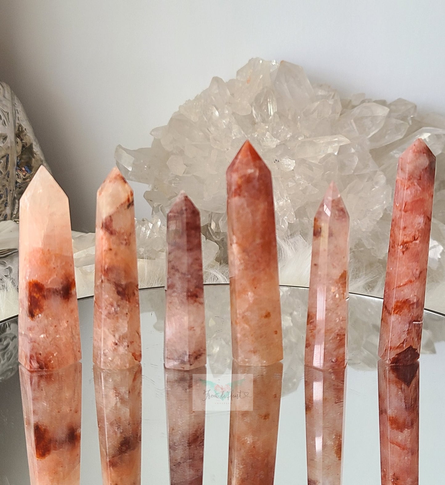 Fire Quartz Points