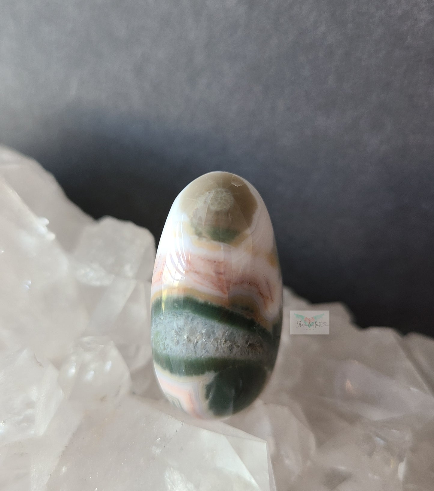 1st Vein Ocean Jasper Pocket Stone