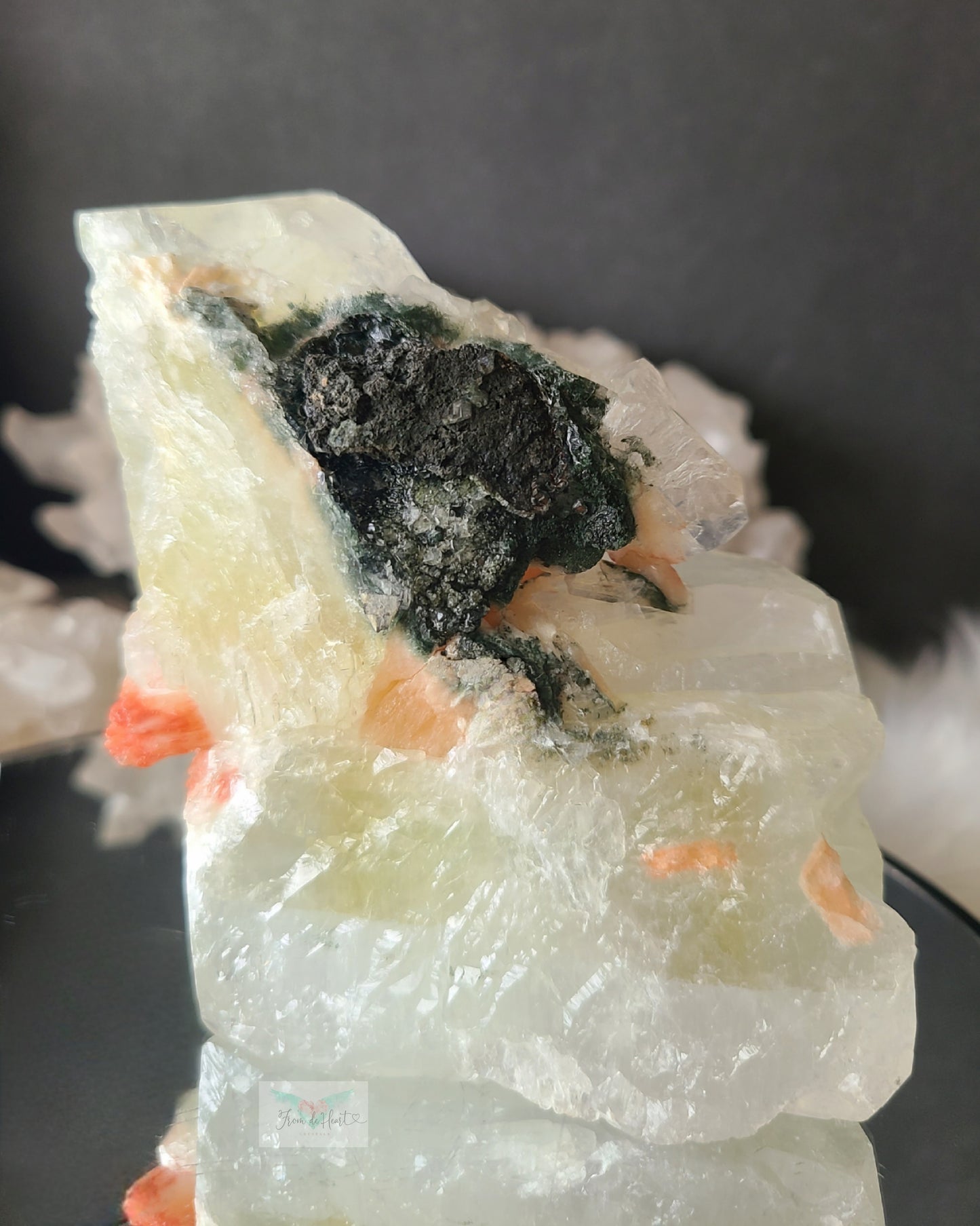 AAA Cubic Apophyllite and Stilbite Cluster (Rare) (A)