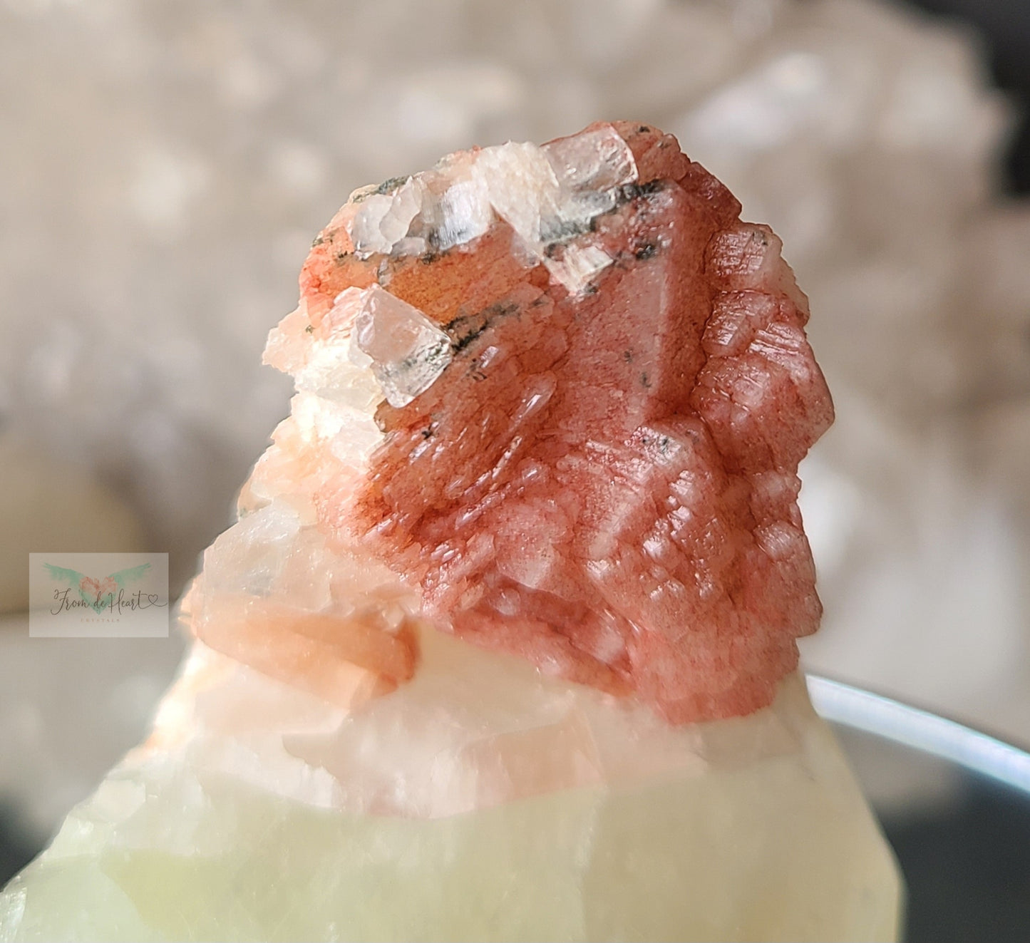 Cubic Apophyllite and Stilbite Cluster (Rare) (C)