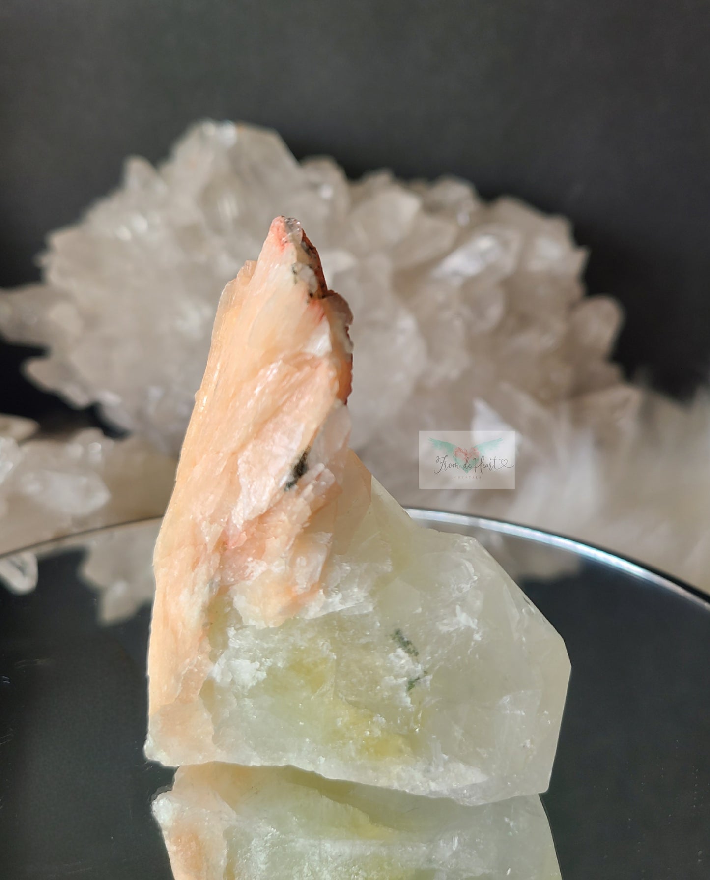 Cubic Apophyllite and Stilbite Cluster (Rare) (C)