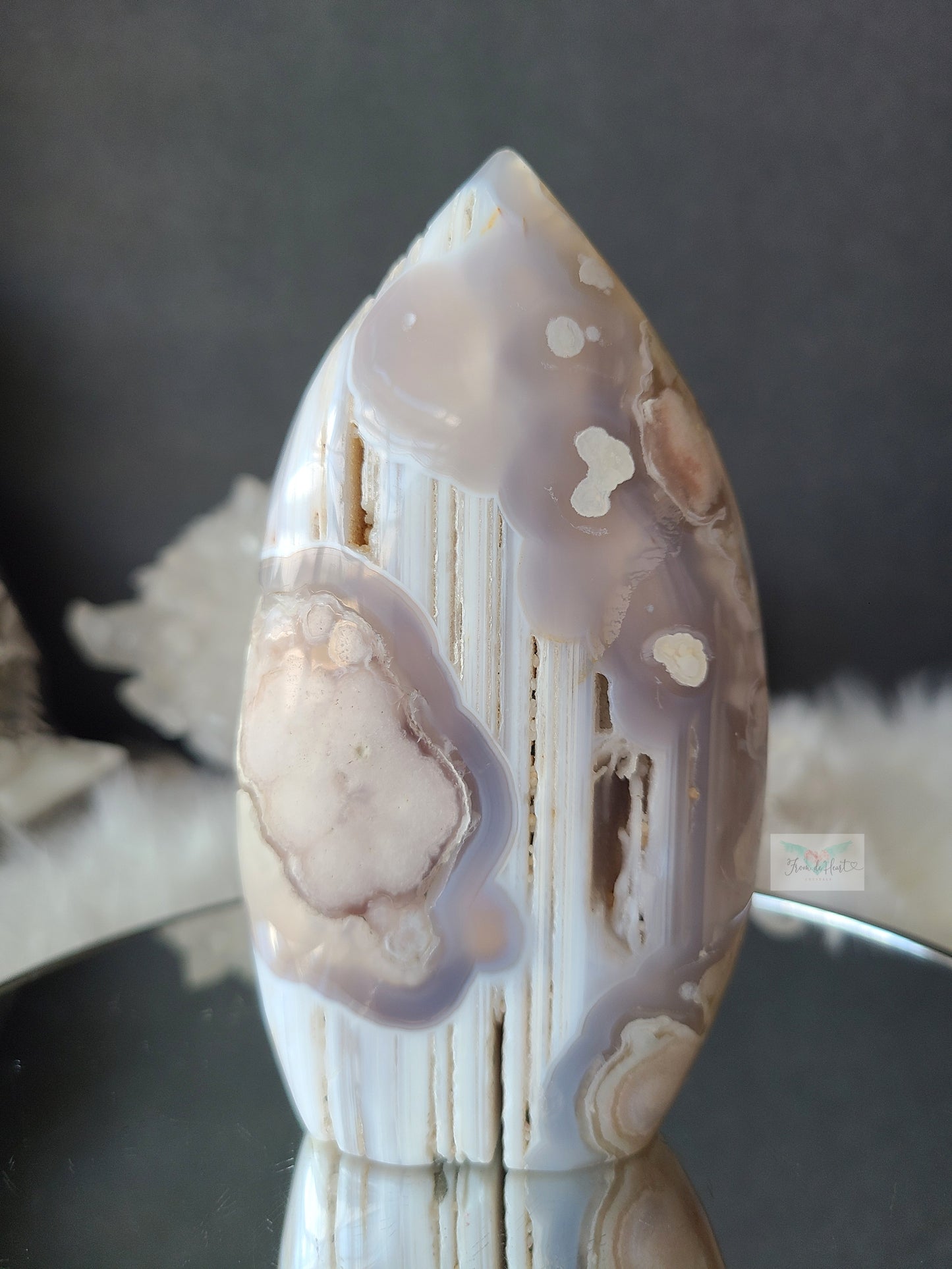 Banded Flower Agate Flame (A)