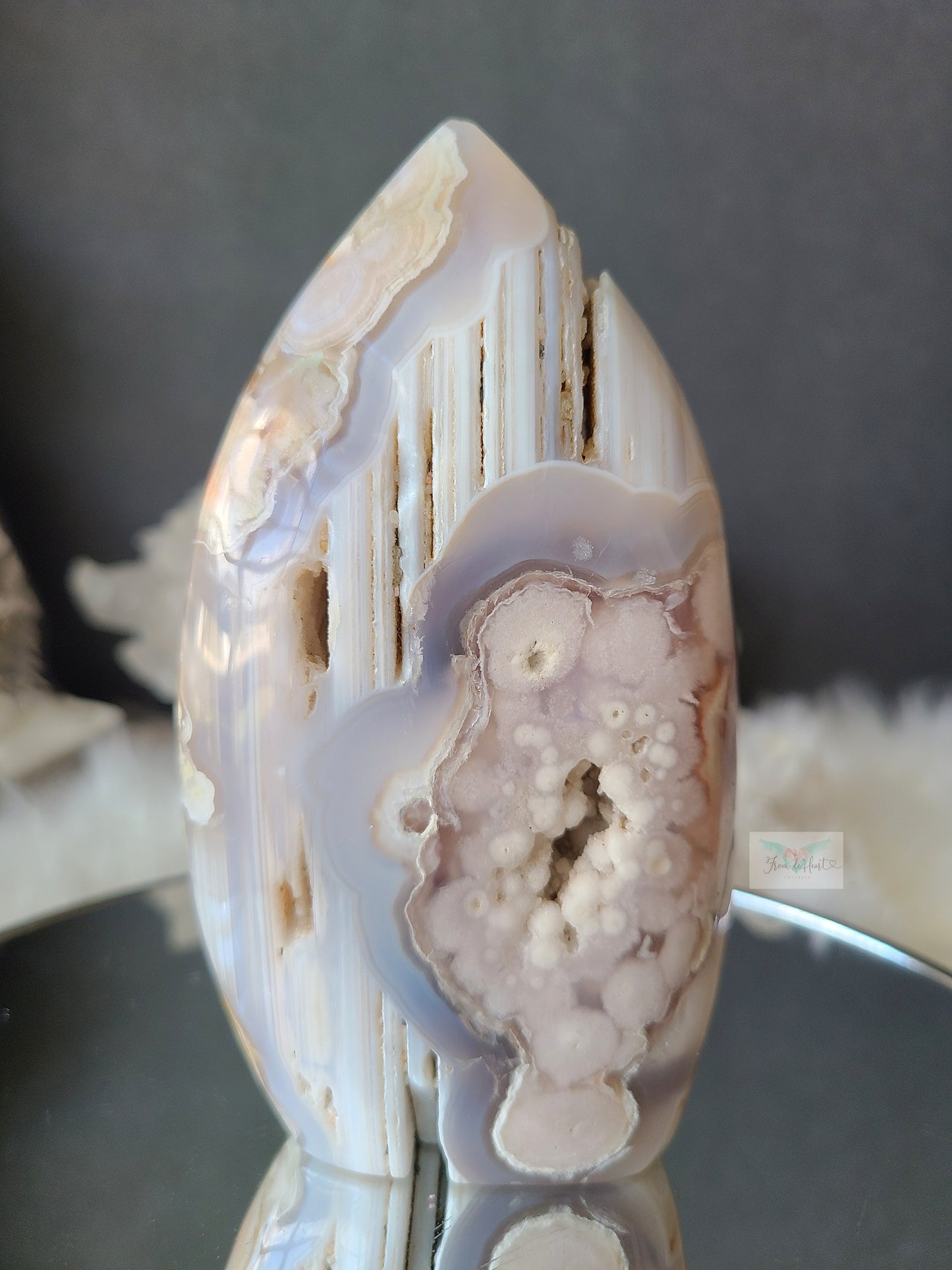 Banded Flower Agate Flame (A)