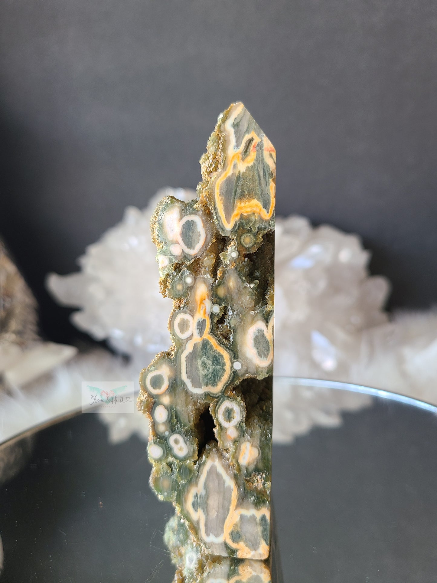 Druzy Ocean Jasper Tower