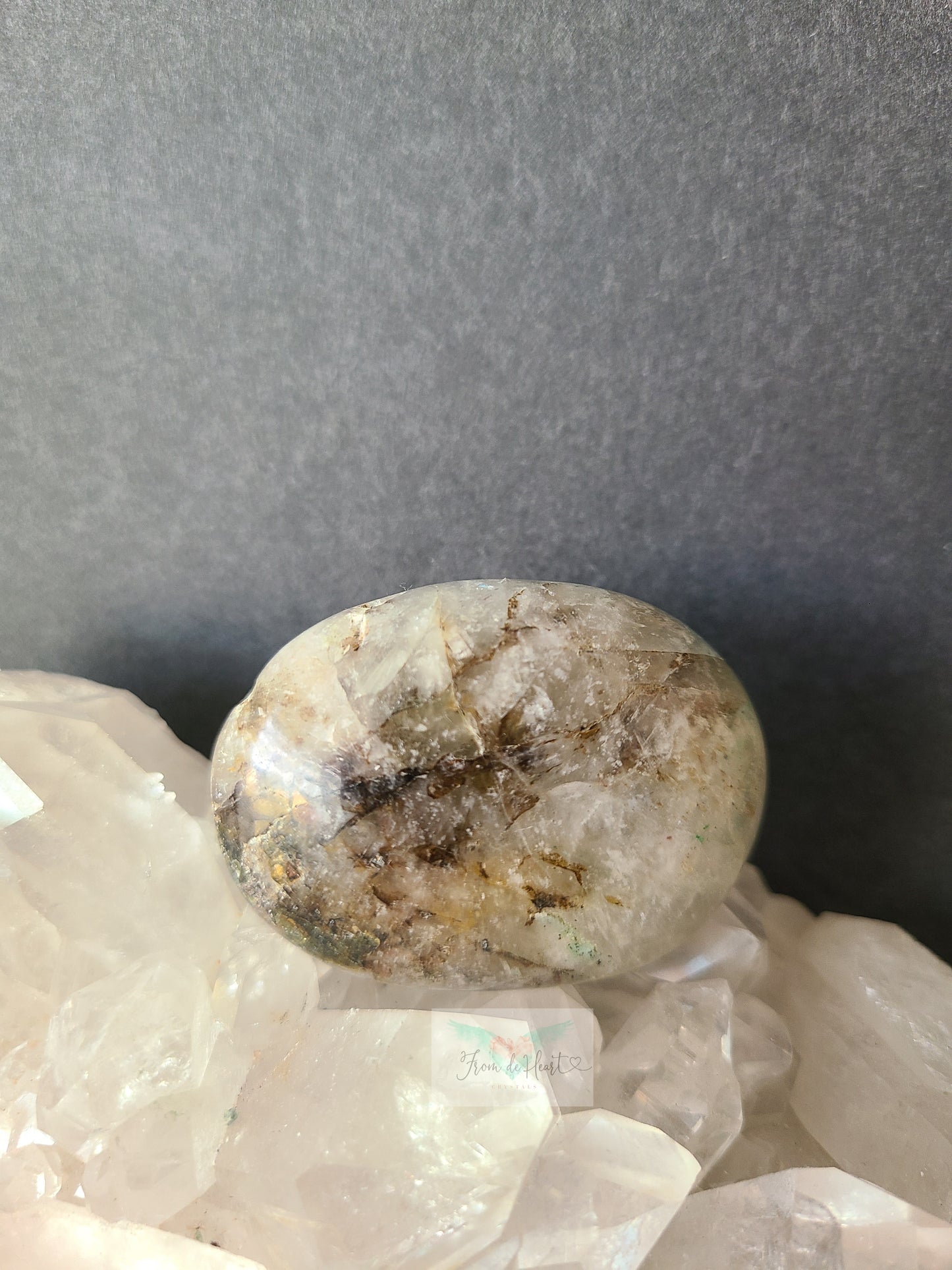 Peruvian Quantum Quattro Sphere and Pocket Stone Pair (Rare)