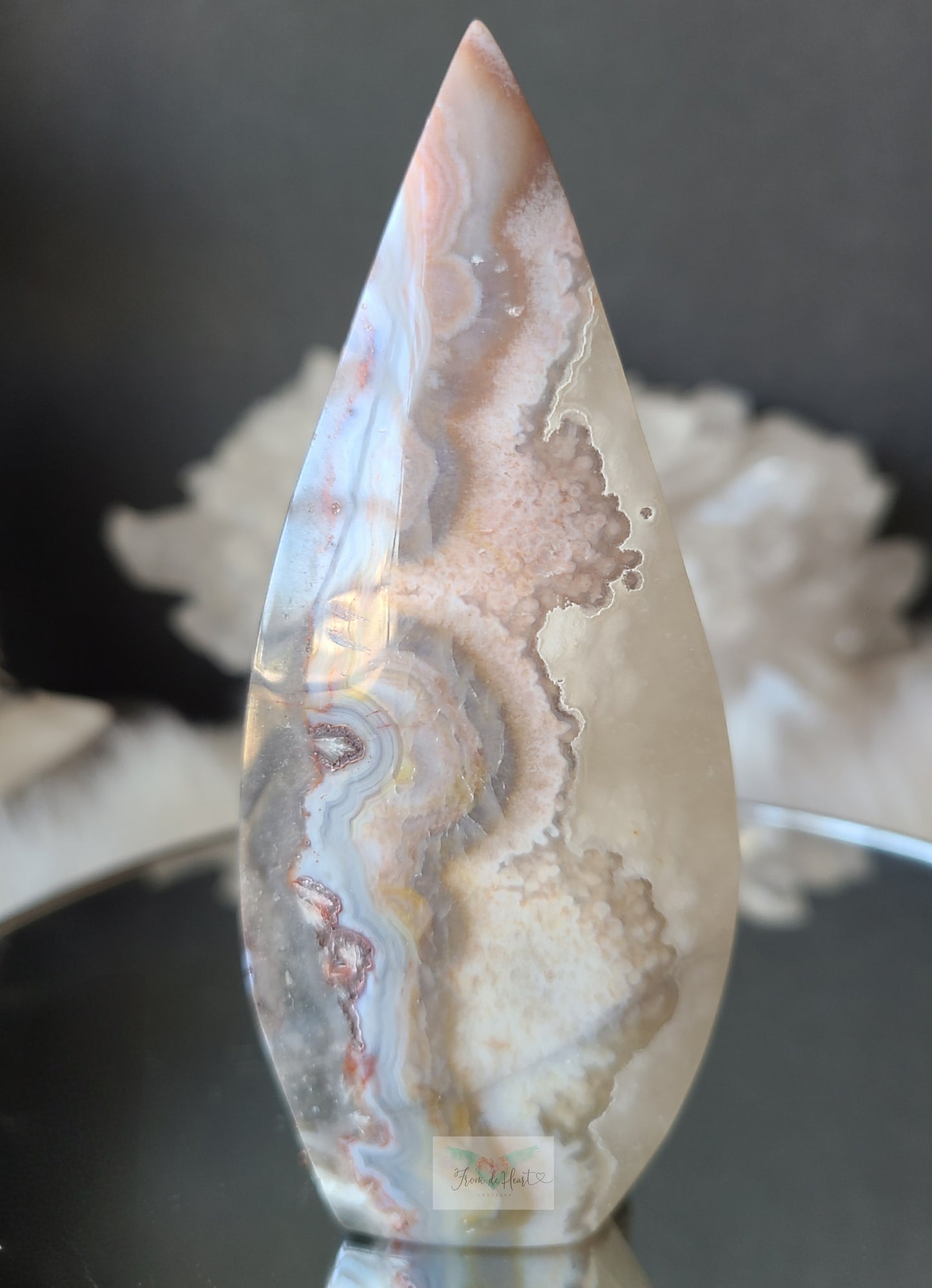 Mexican Agate Quartz Flame (A)