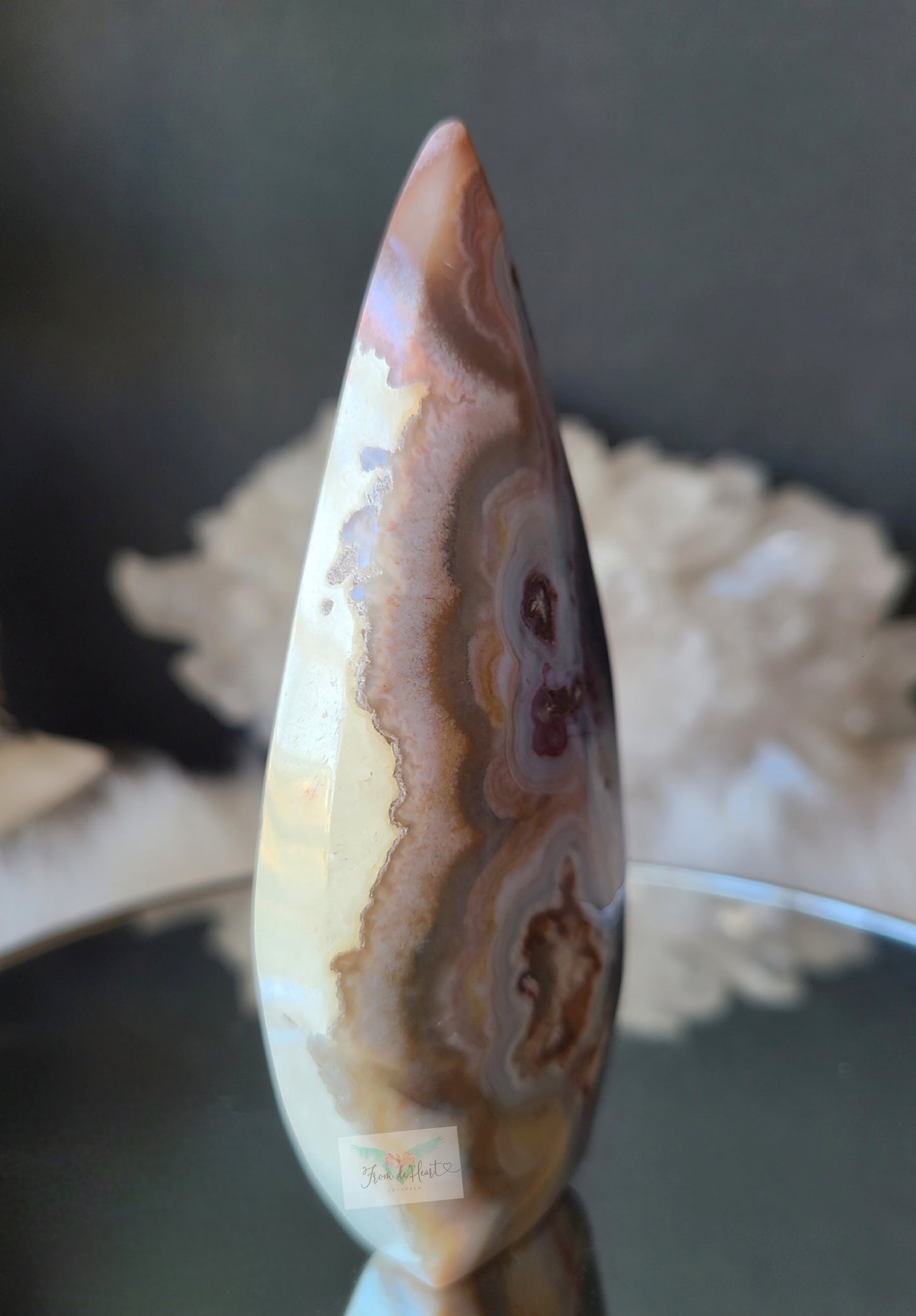 Mexican Agate Quartz Flame (A)