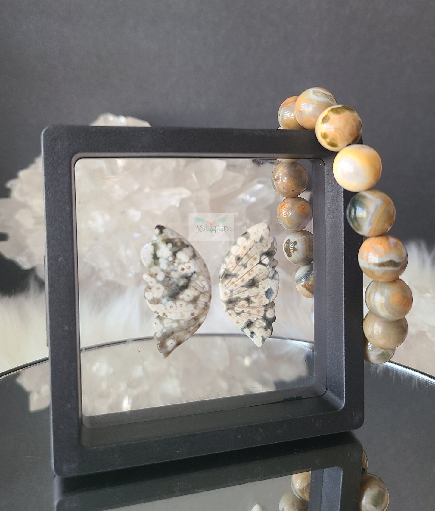 Ocean Jasper Bracelet and Ocean Jasper Wings