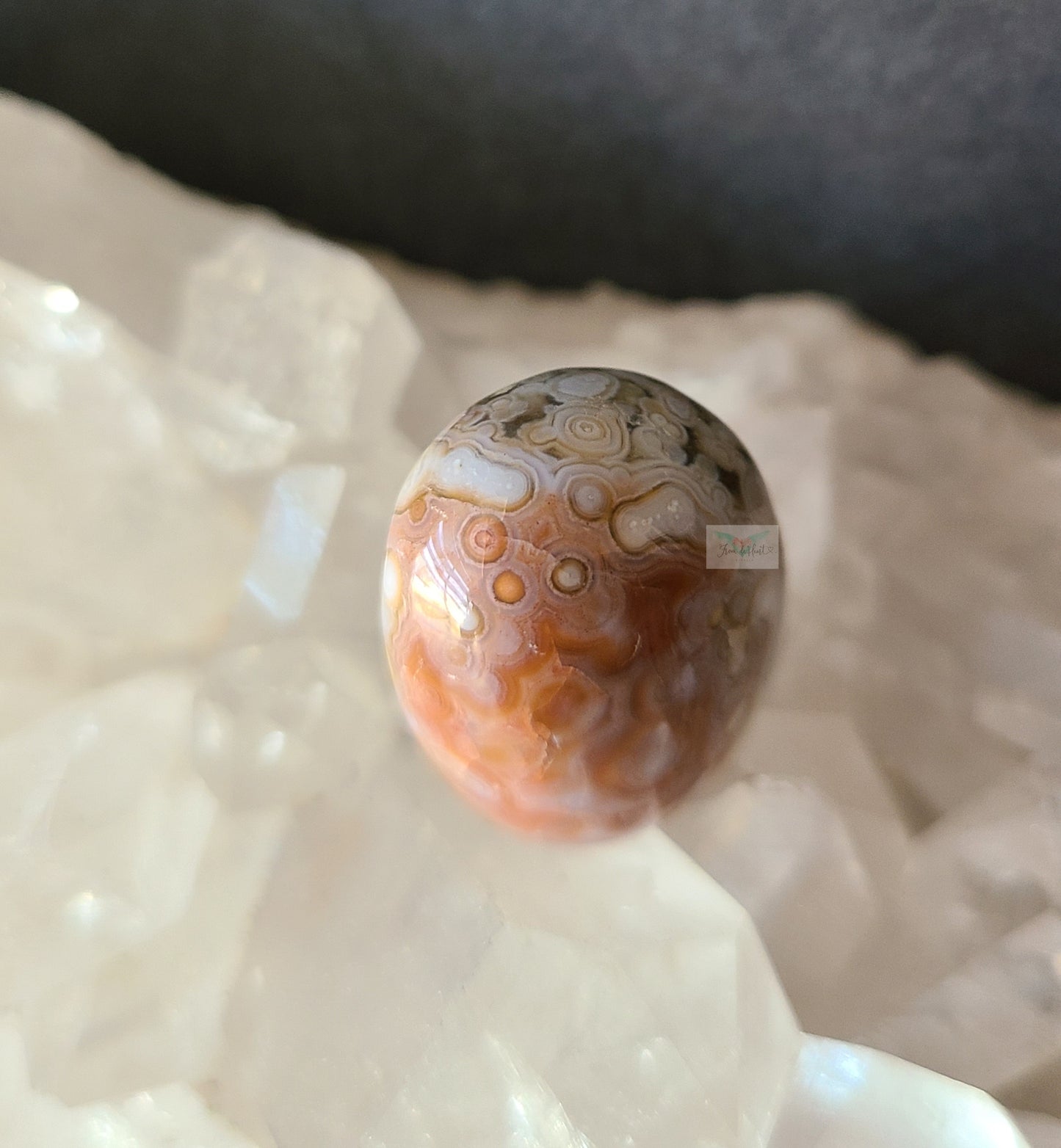 Pink Old Stock Ocean Jasper Pocket Stone