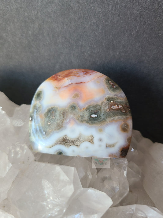 Old stock Peach Ocean Jasper Freeform