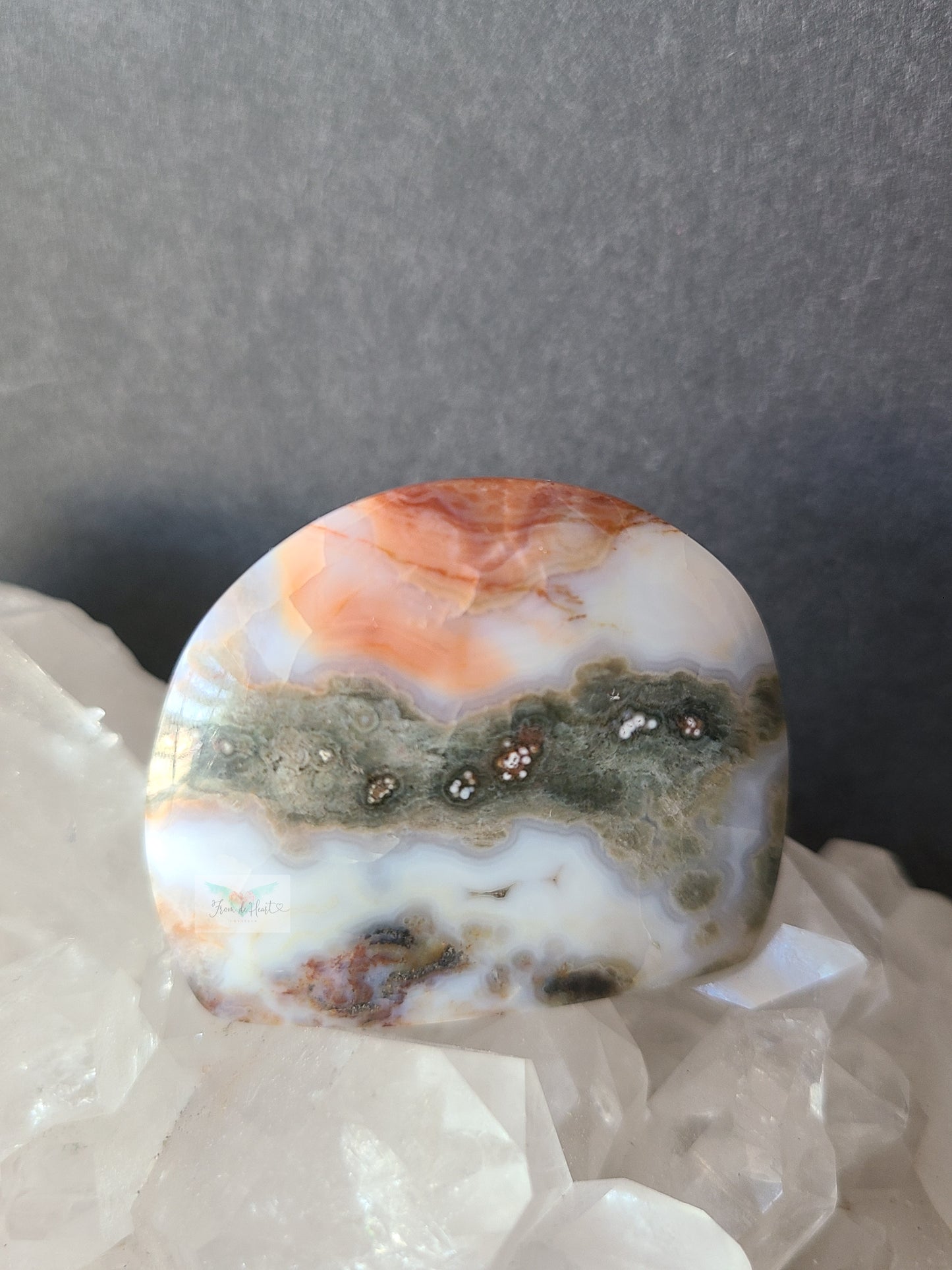 Old stock Peach Ocean Jasper Freeform