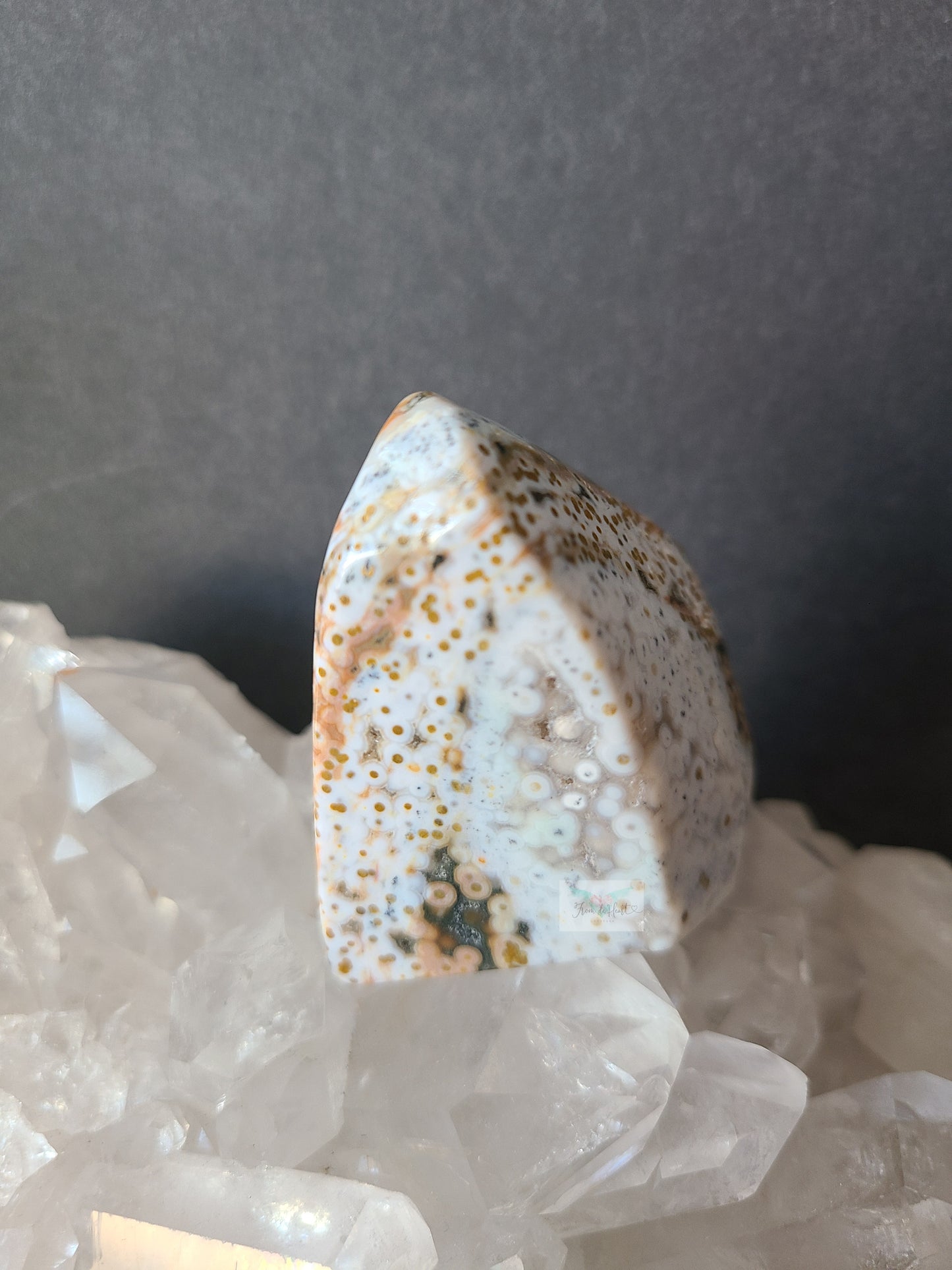 Golden Peach Ocean Jasper Free form