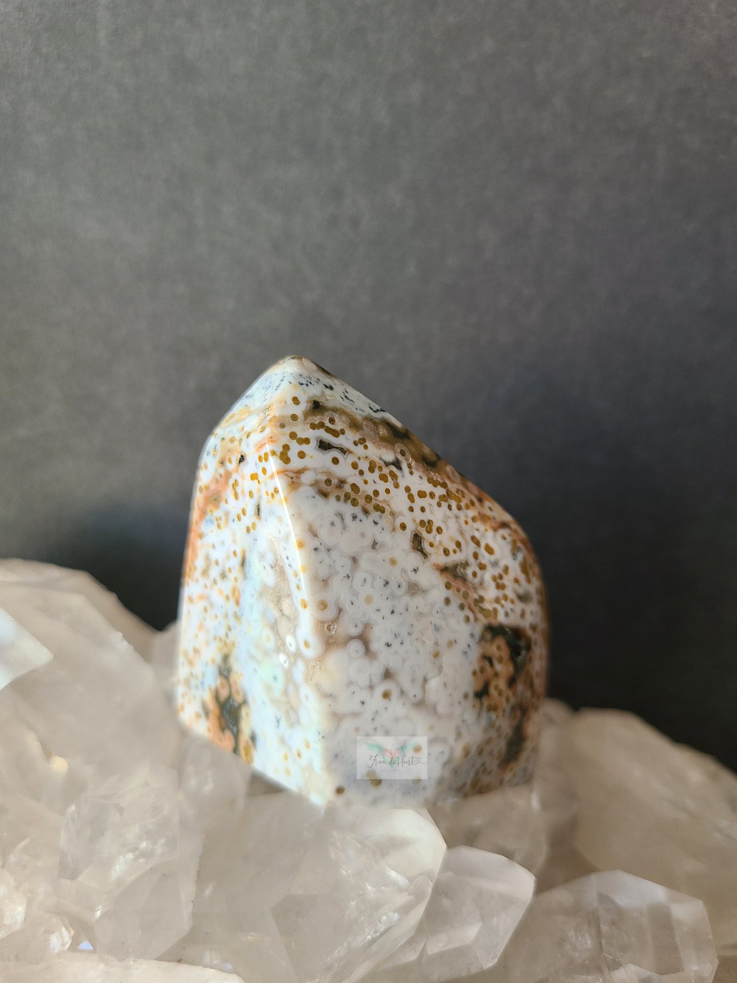 Golden Peach Ocean Jasper Free form