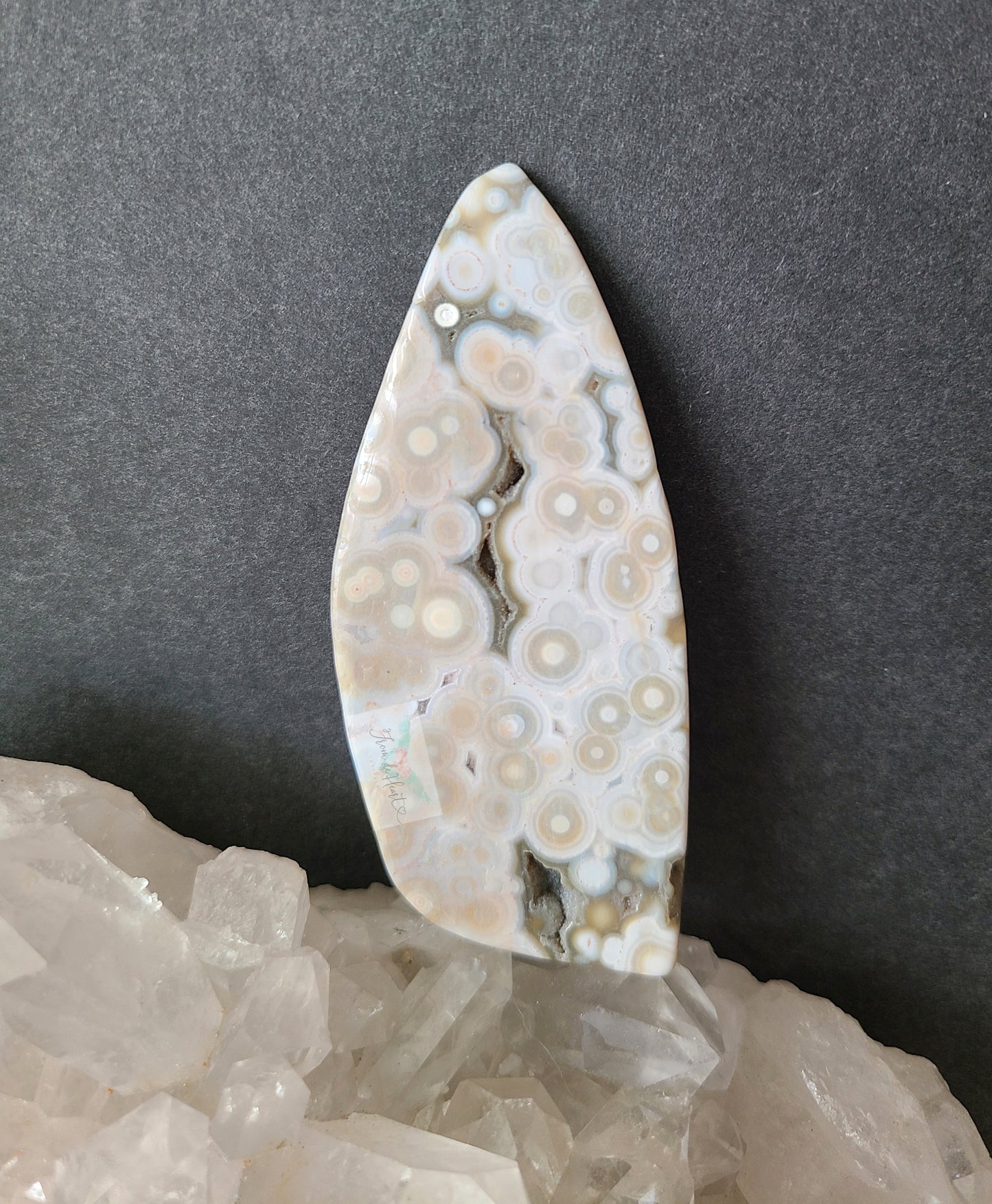 Druzy Old Stock Ocean Jasper Slab