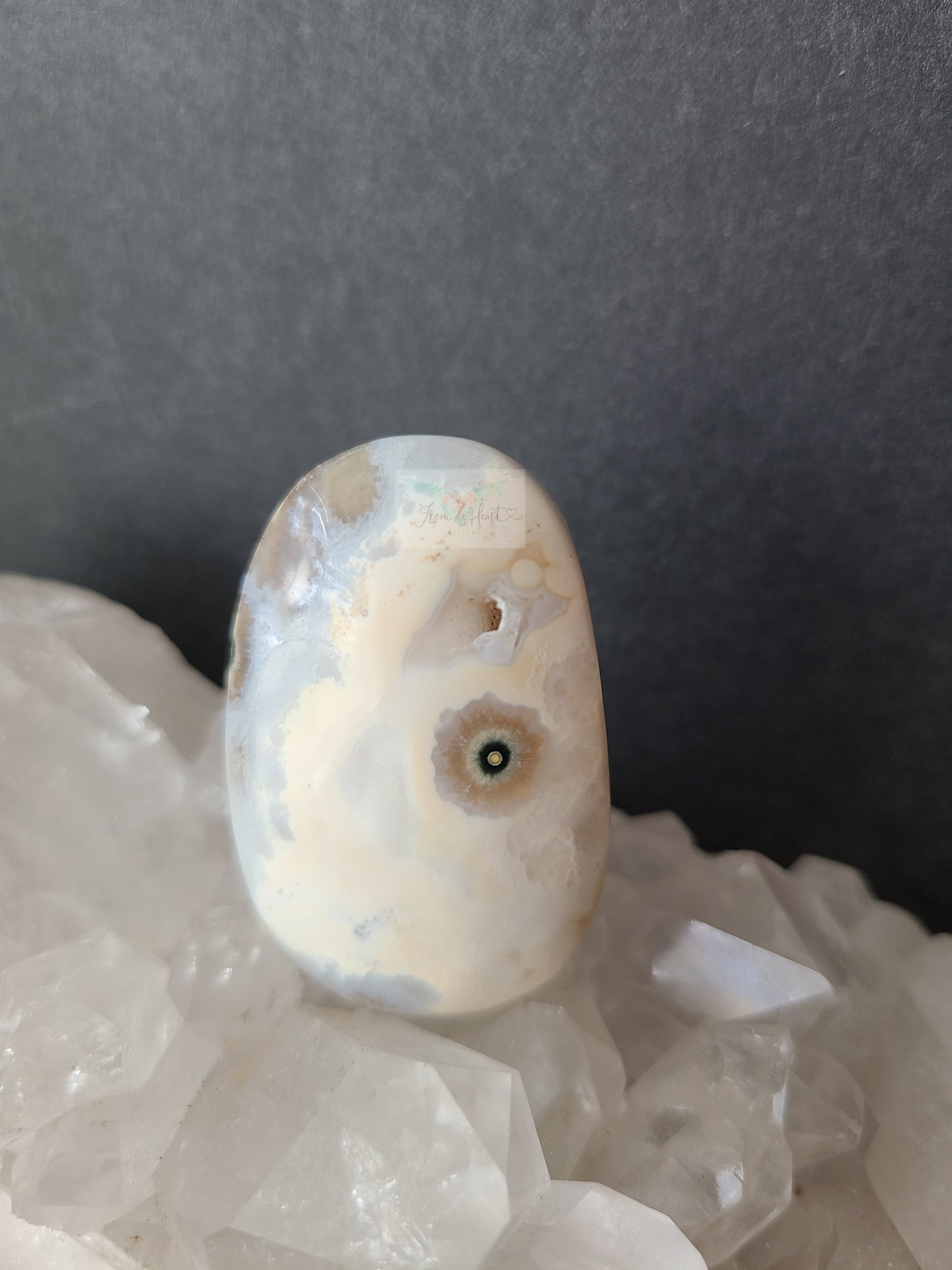 Flowery Ocean Jasper Palmstone