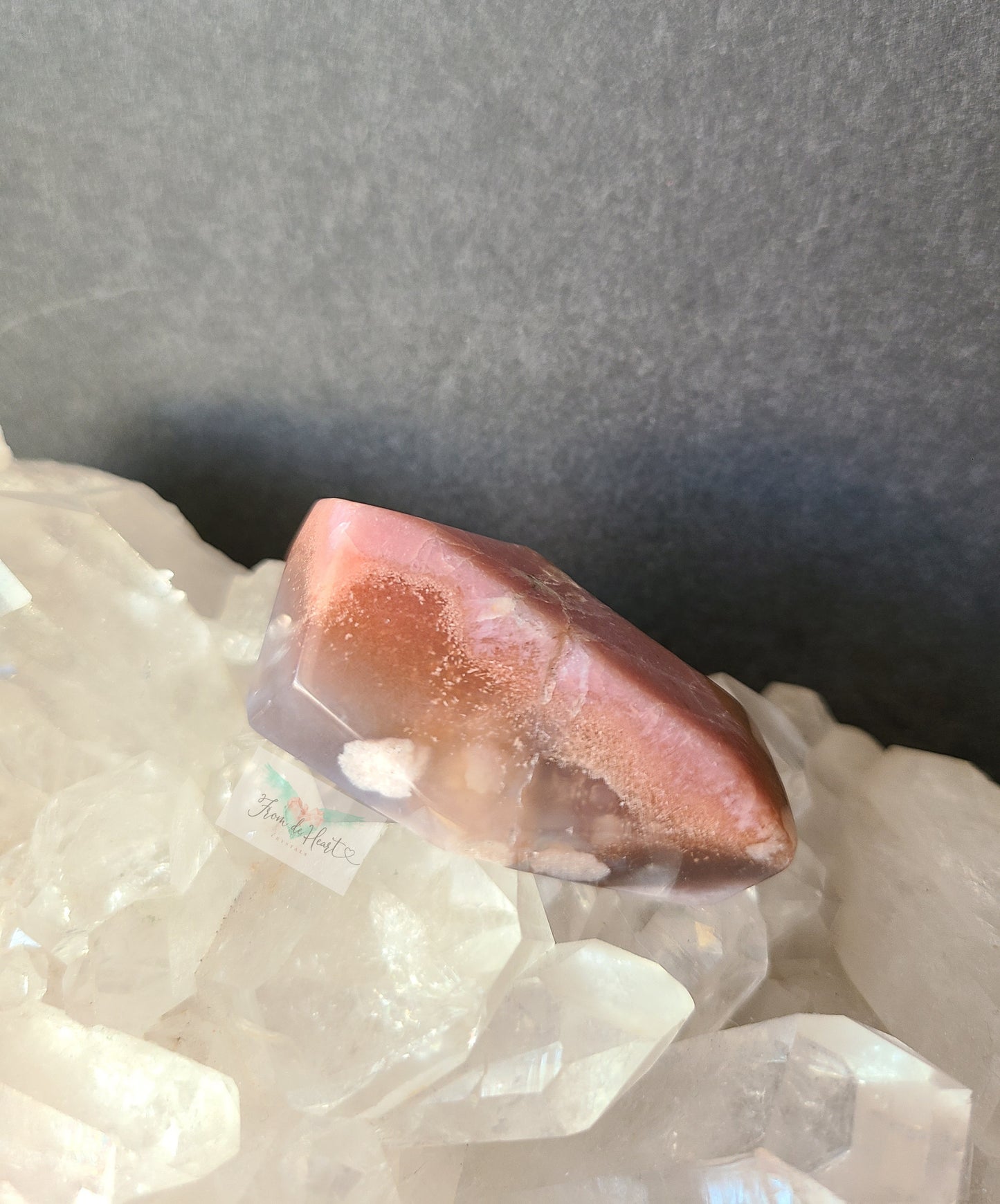 Pink Flower Agate Free form (RARE FIND)