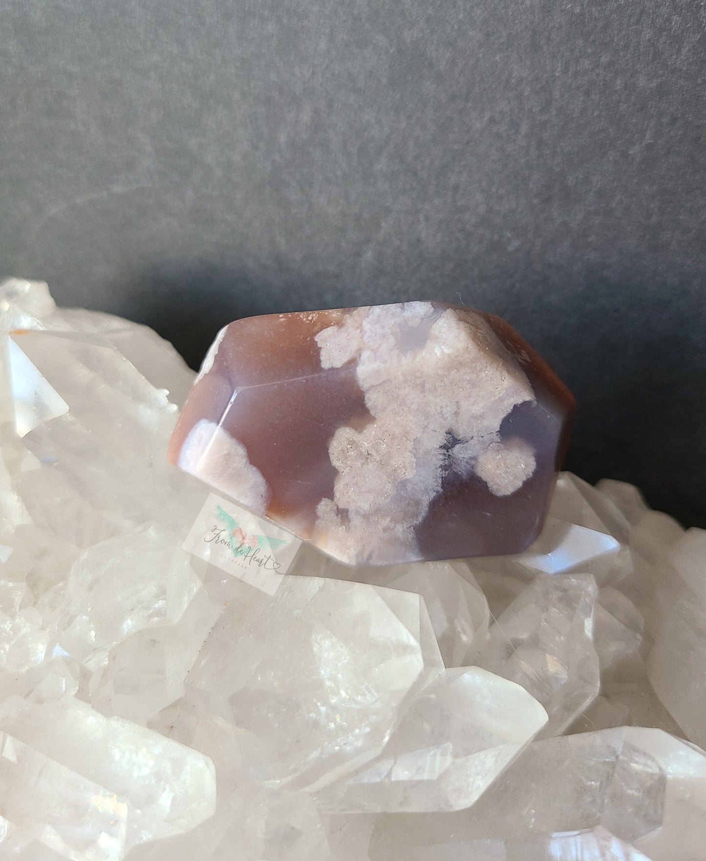 Pink Flower Agate Free form (RARE FIND)