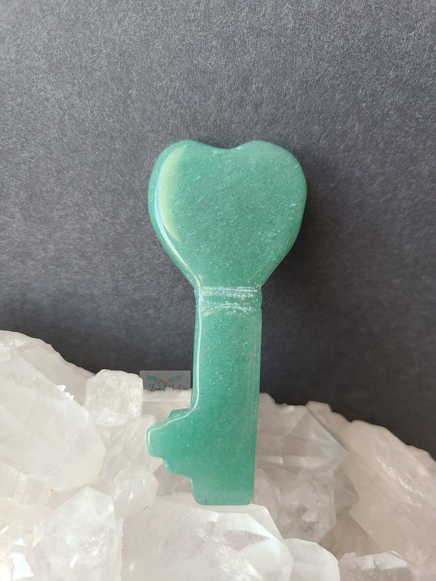 Green Aventurine Lock and Key (Pair)