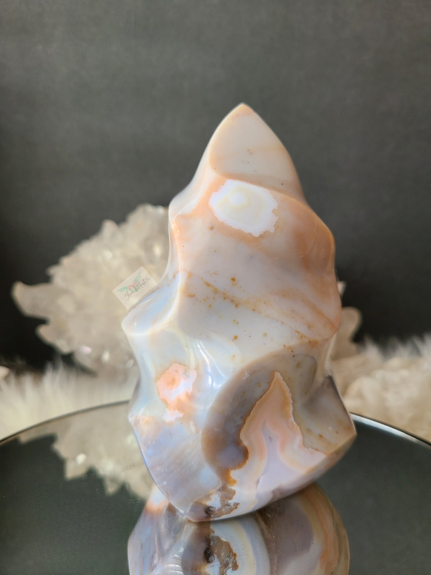 Sugar Druzy Ocean Jasper Flame (Rare Find)