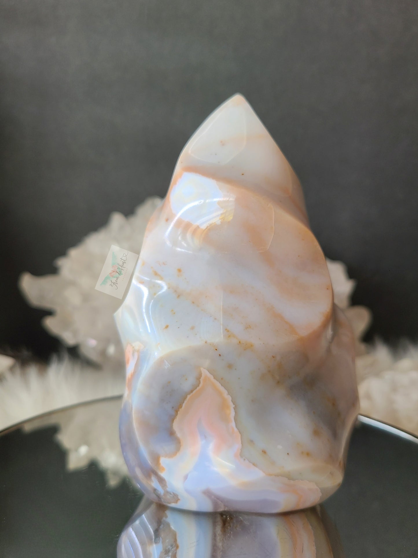 Sugar Druzy Ocean Jasper Flame (Rare Find)