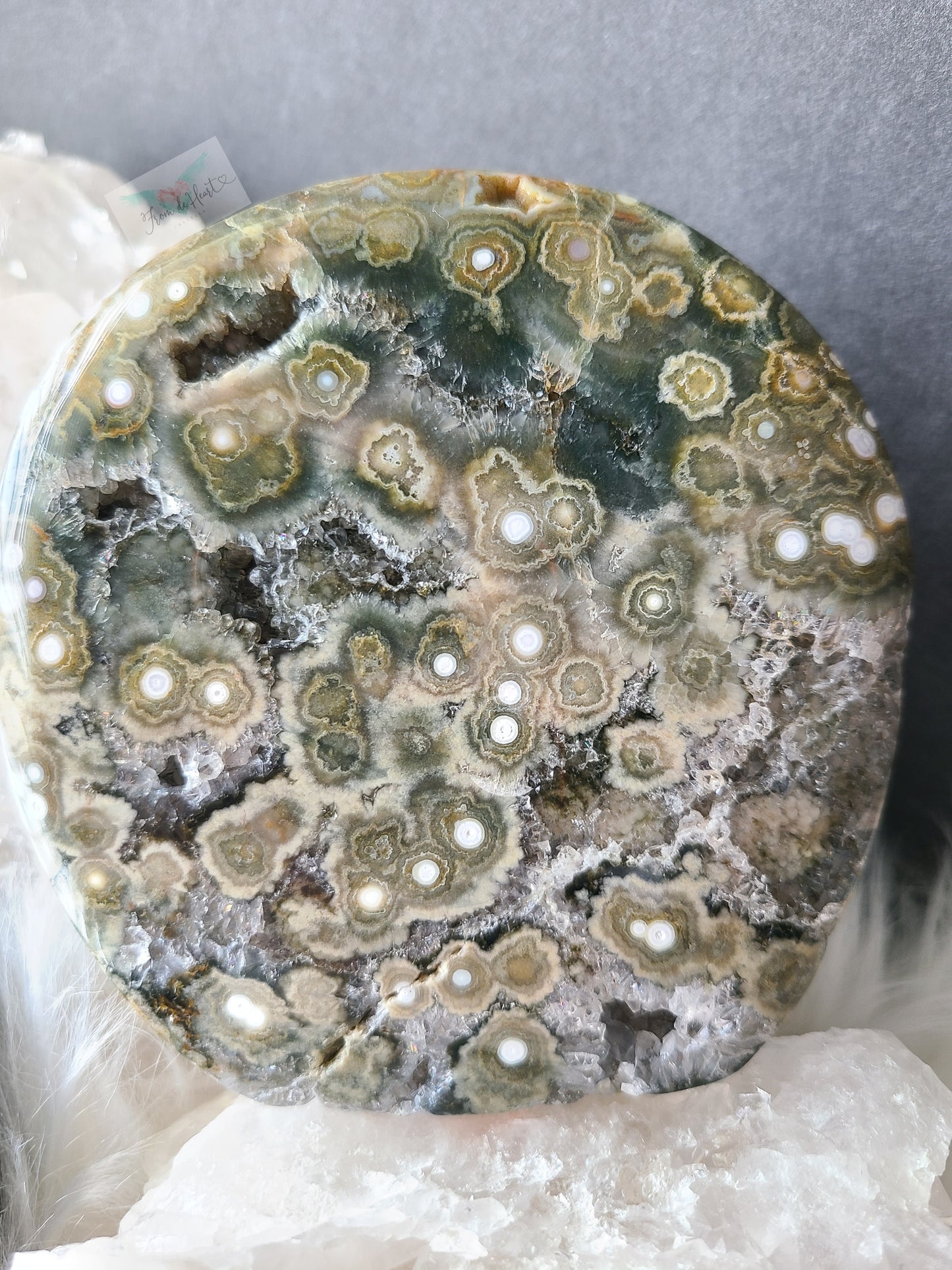 Stunning Druzy Ocean Jasper Freeform