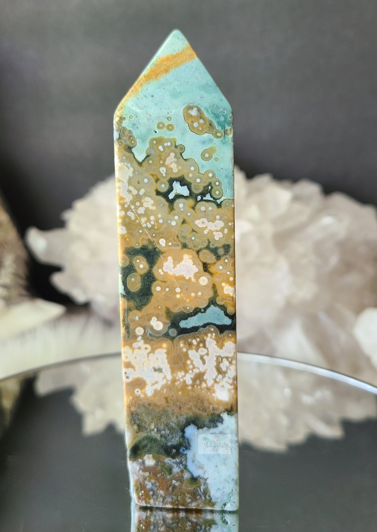 Teal Ocean Jasper Tower (RARE)