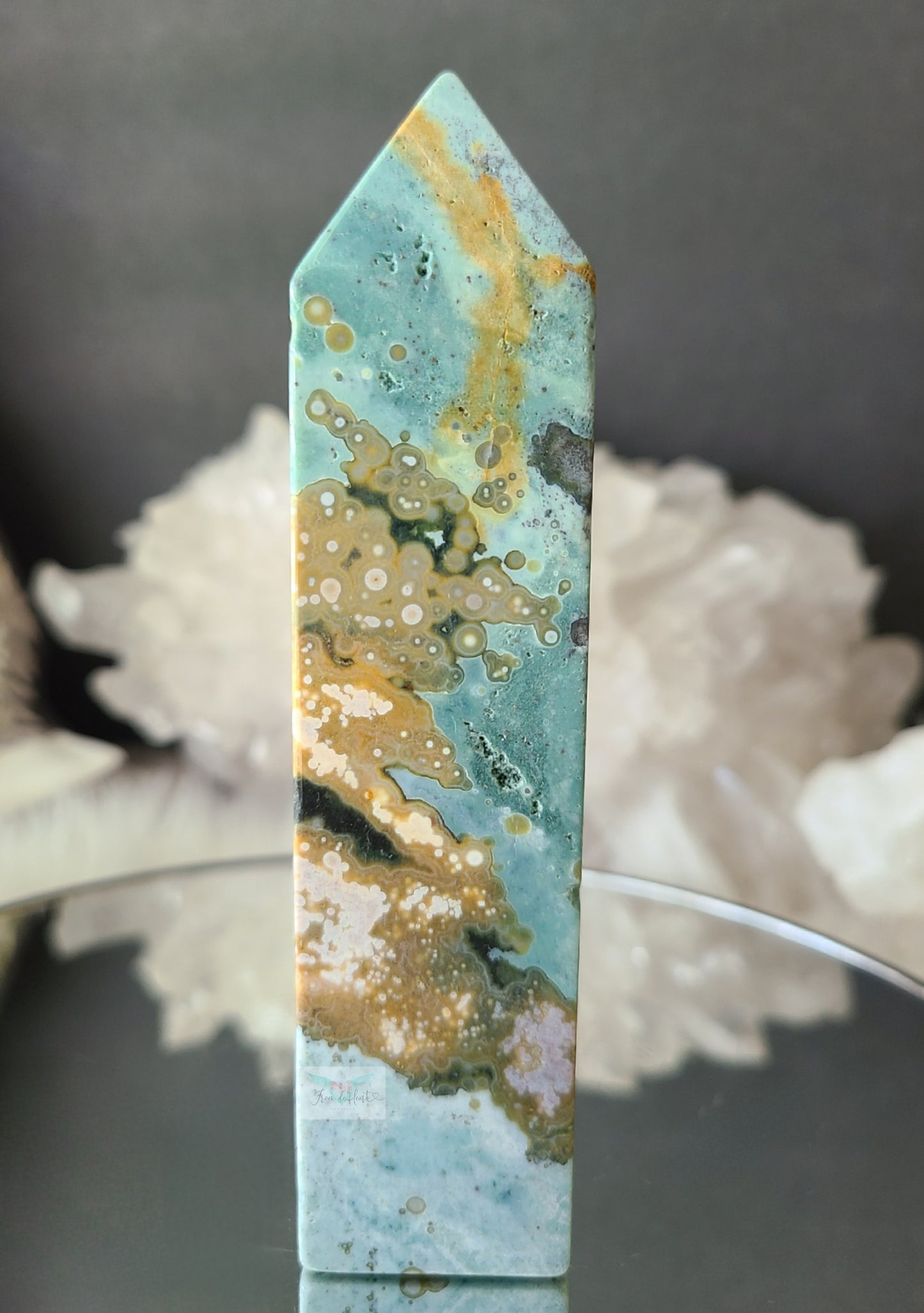 Teal Ocean Jasper Tower (RARE)