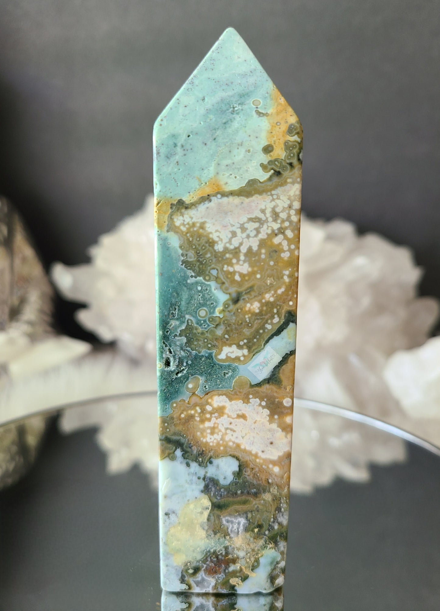 Teal Ocean Jasper Tower (RARE)