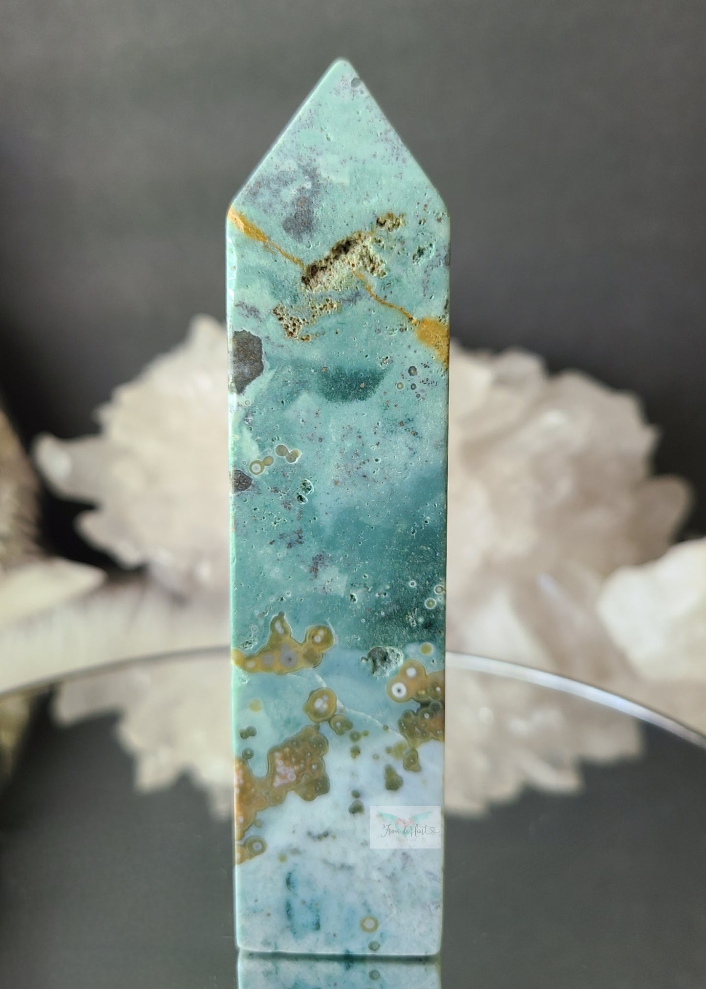 Teal Ocean Jasper Tower (RARE)