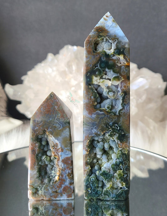 Rare Botryoidal Ocean Jasper Tower