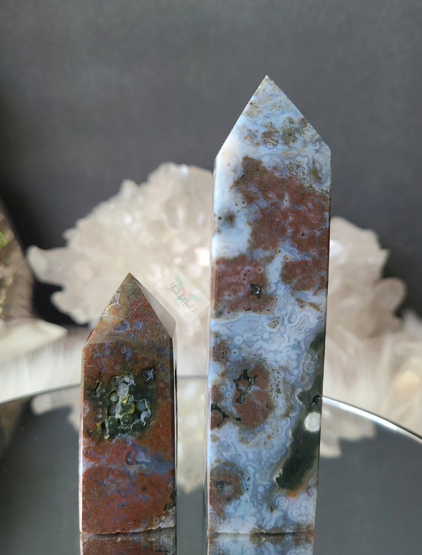 Rare Botryoidal Ocean Jasper Tower