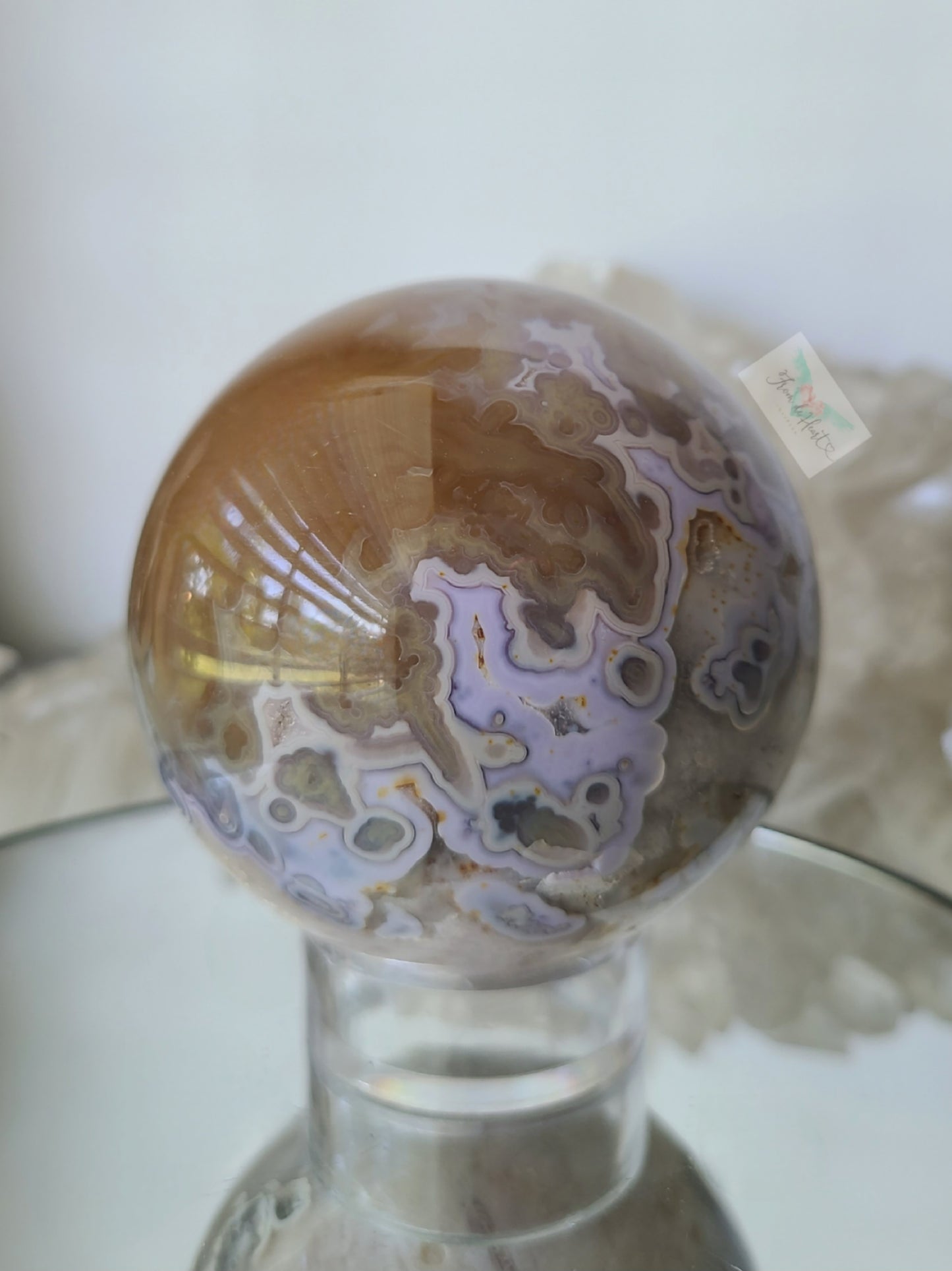 RARE Pink Amethyst Agate Sphere