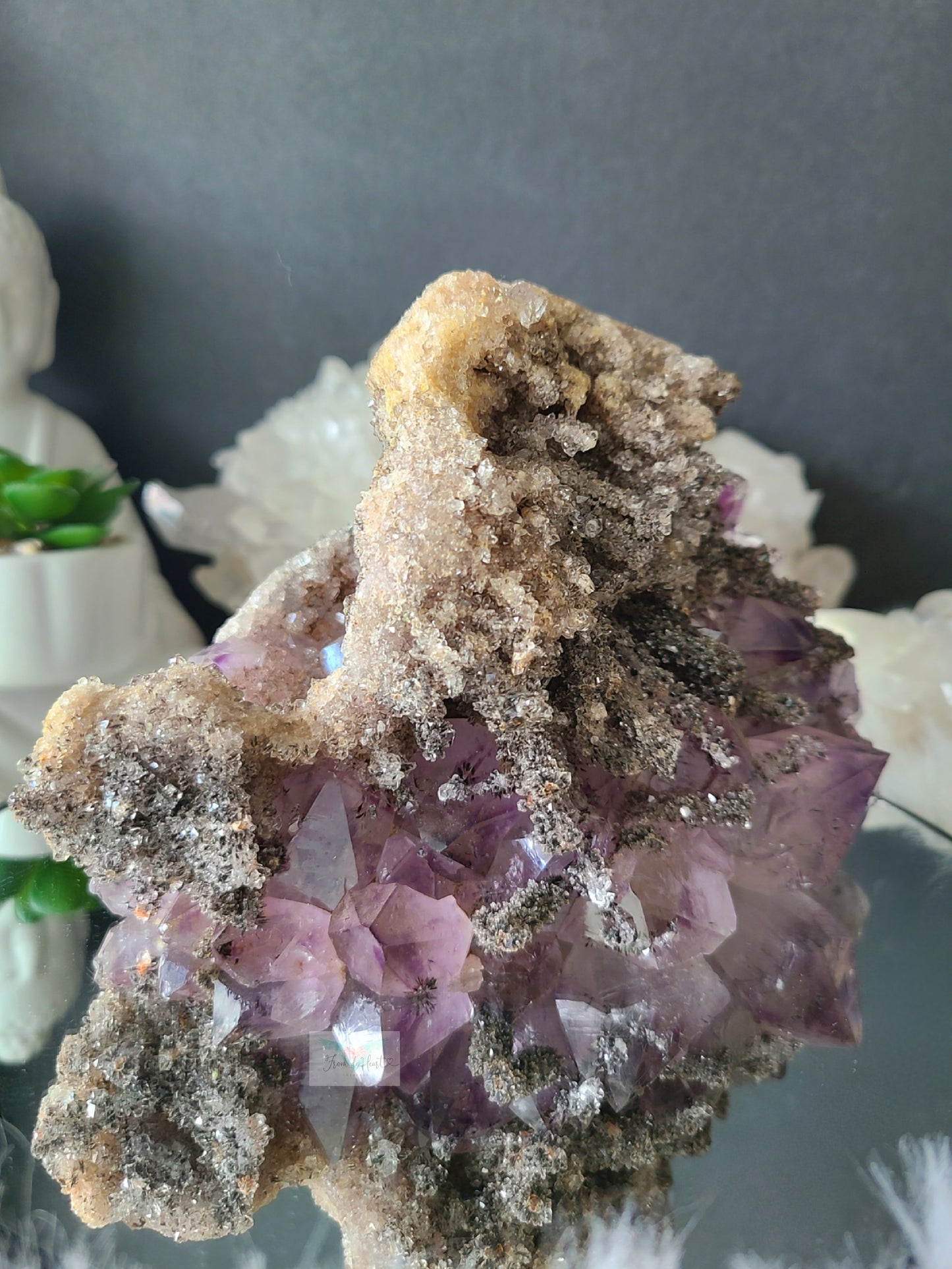 Stunning Druzy Amethyst Cut base