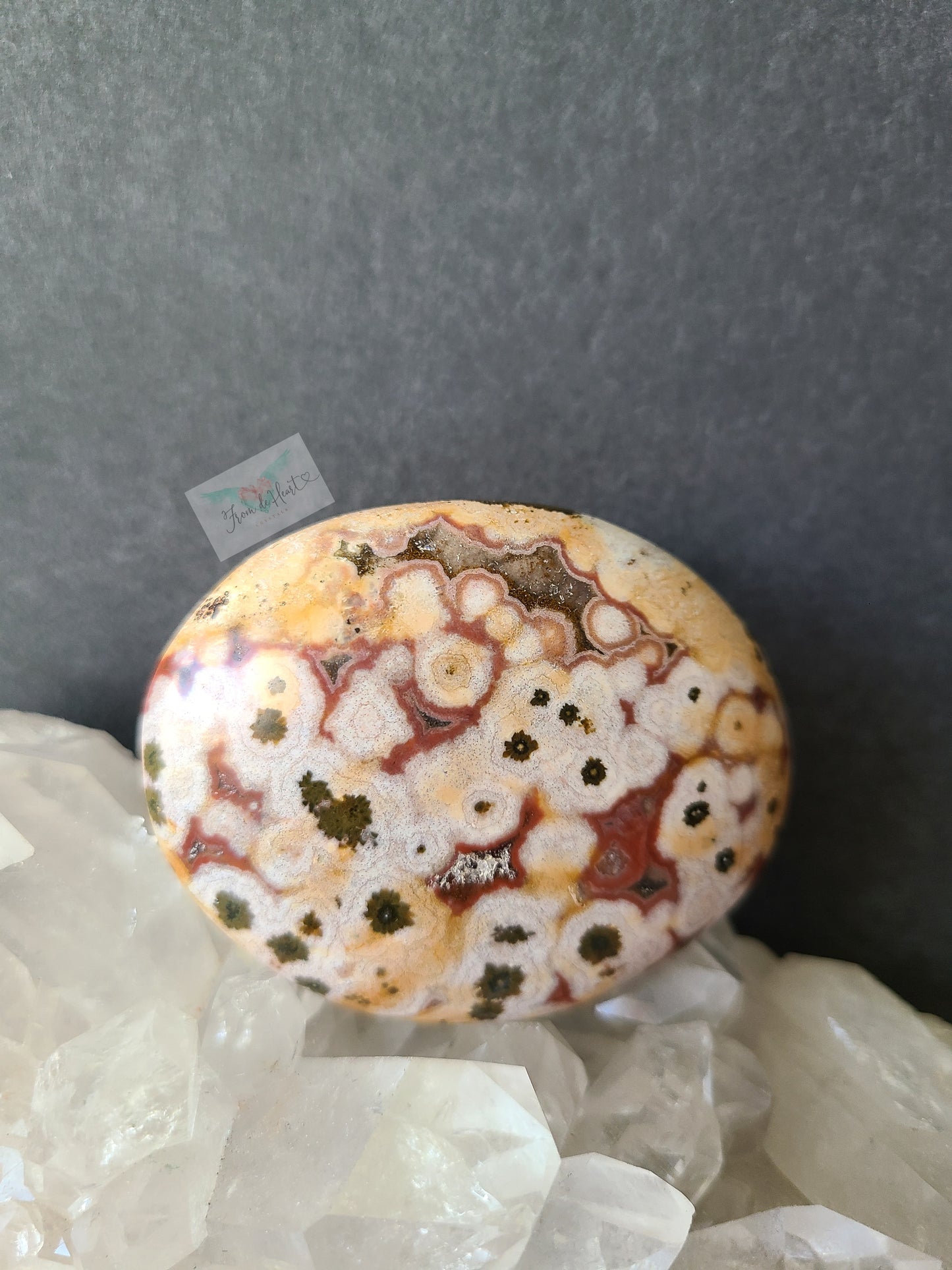 Unique Ocean Jasper Palmstone (RARE)