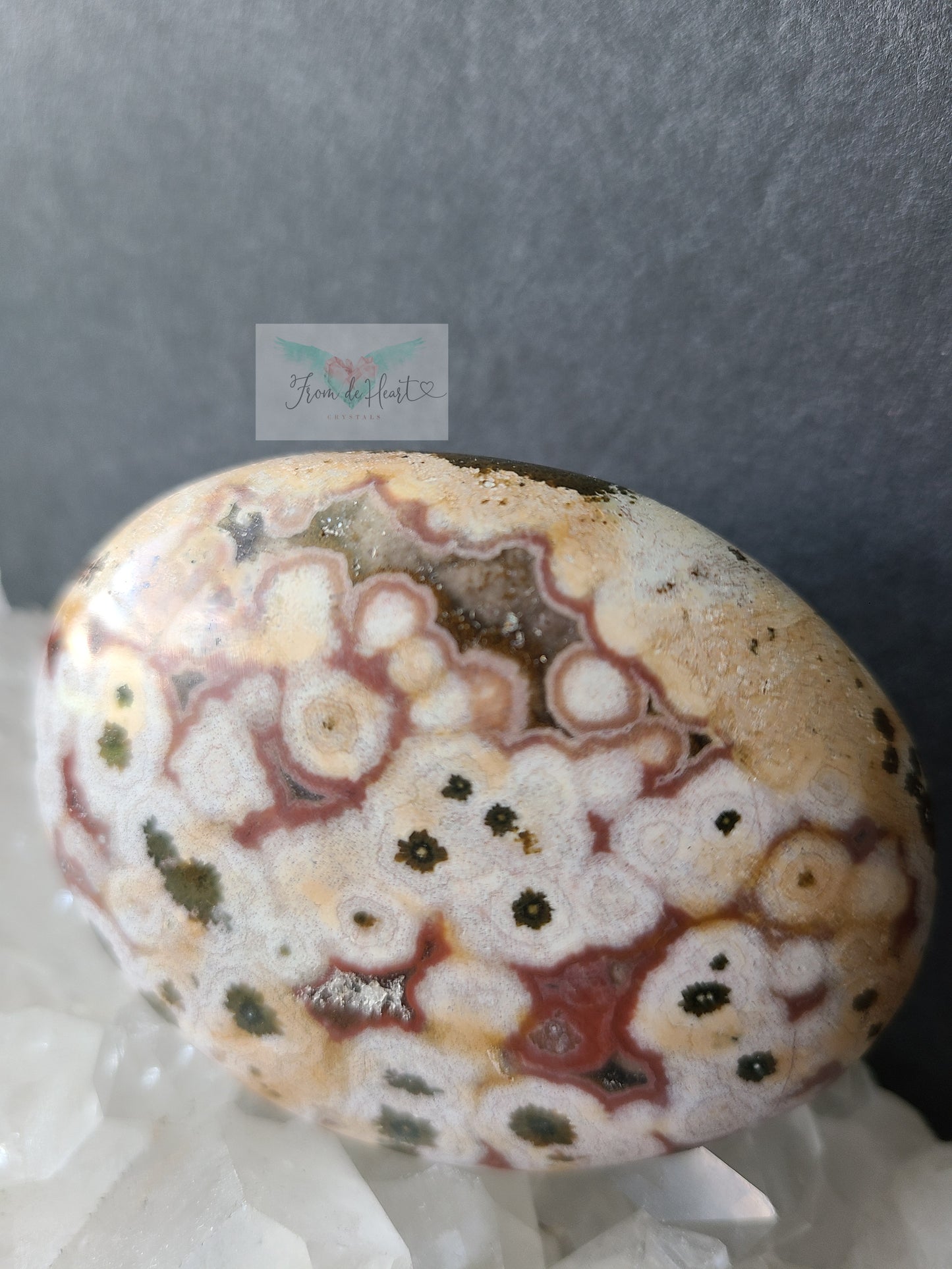 Unique Ocean Jasper Palmstone (RARE)