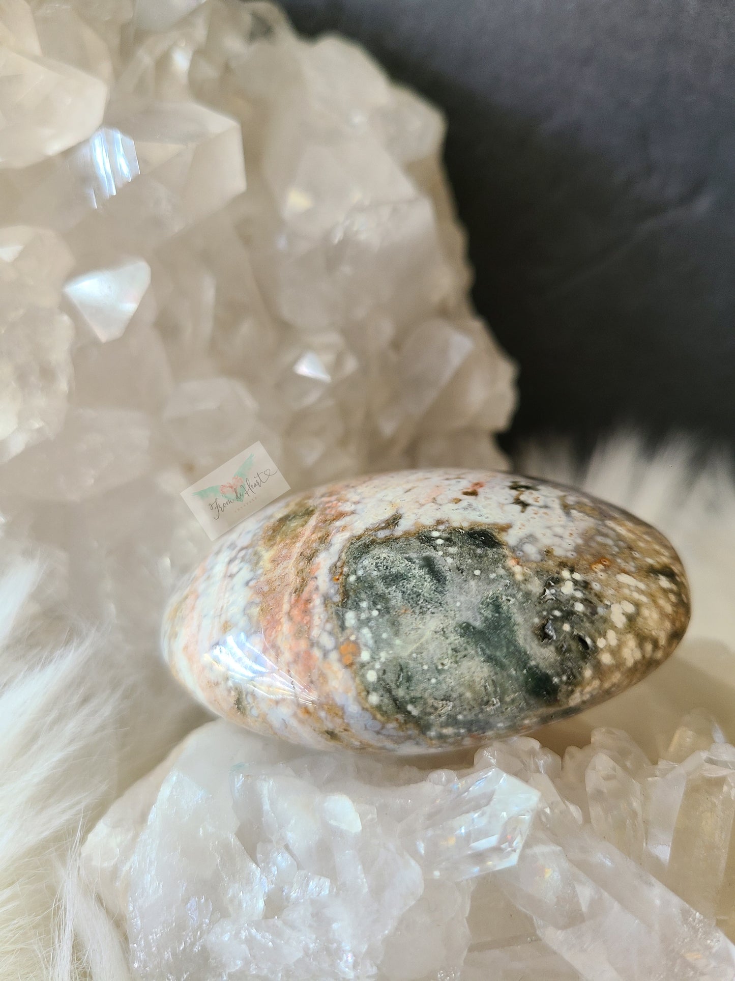 Ocean Jasper Palm Stone (B)