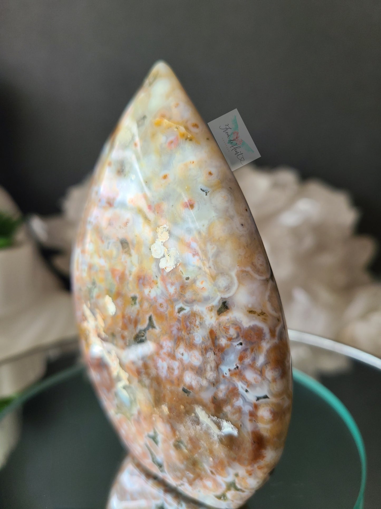 Pink Ocean Jasper Flame