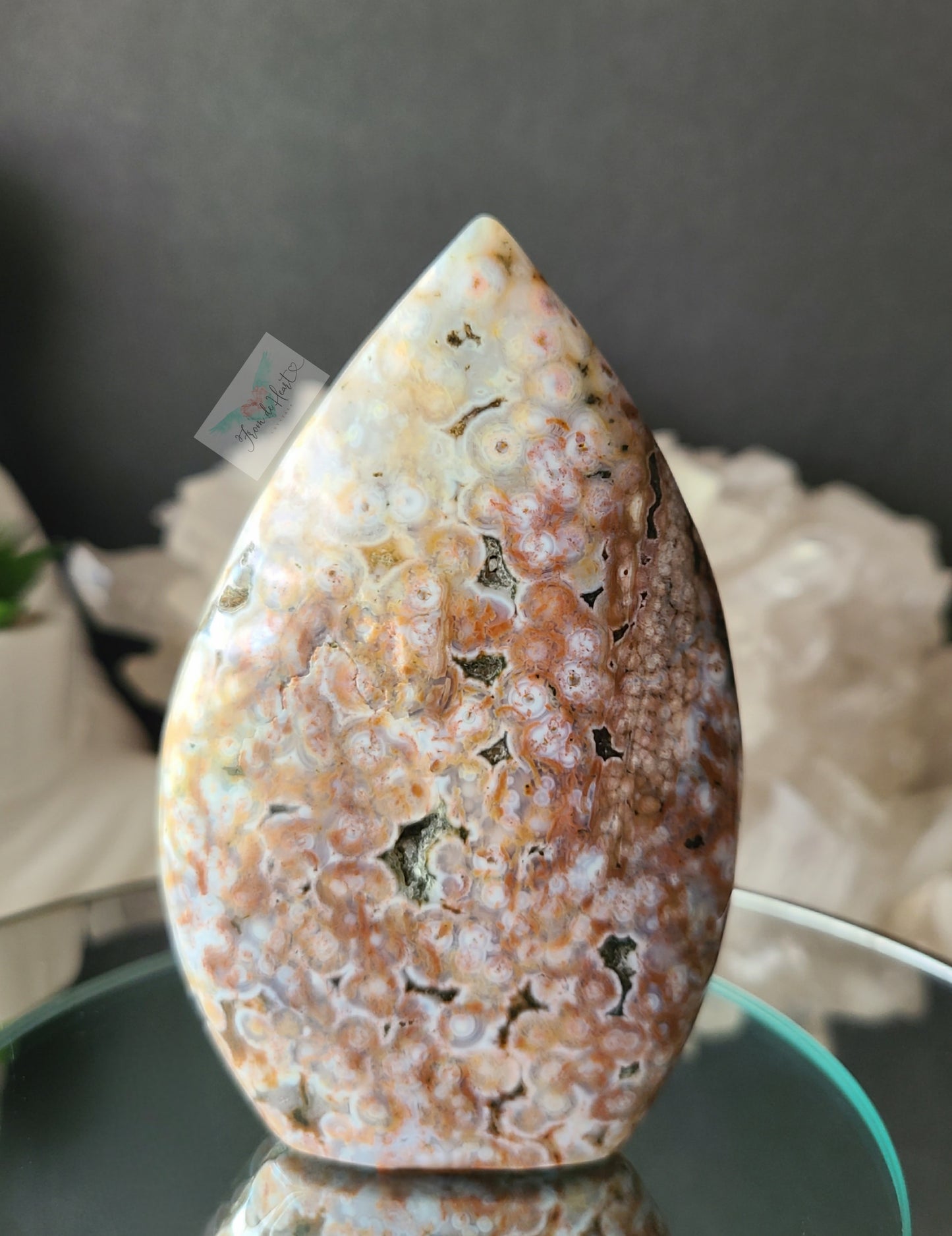 Pink Ocean Jasper Flame