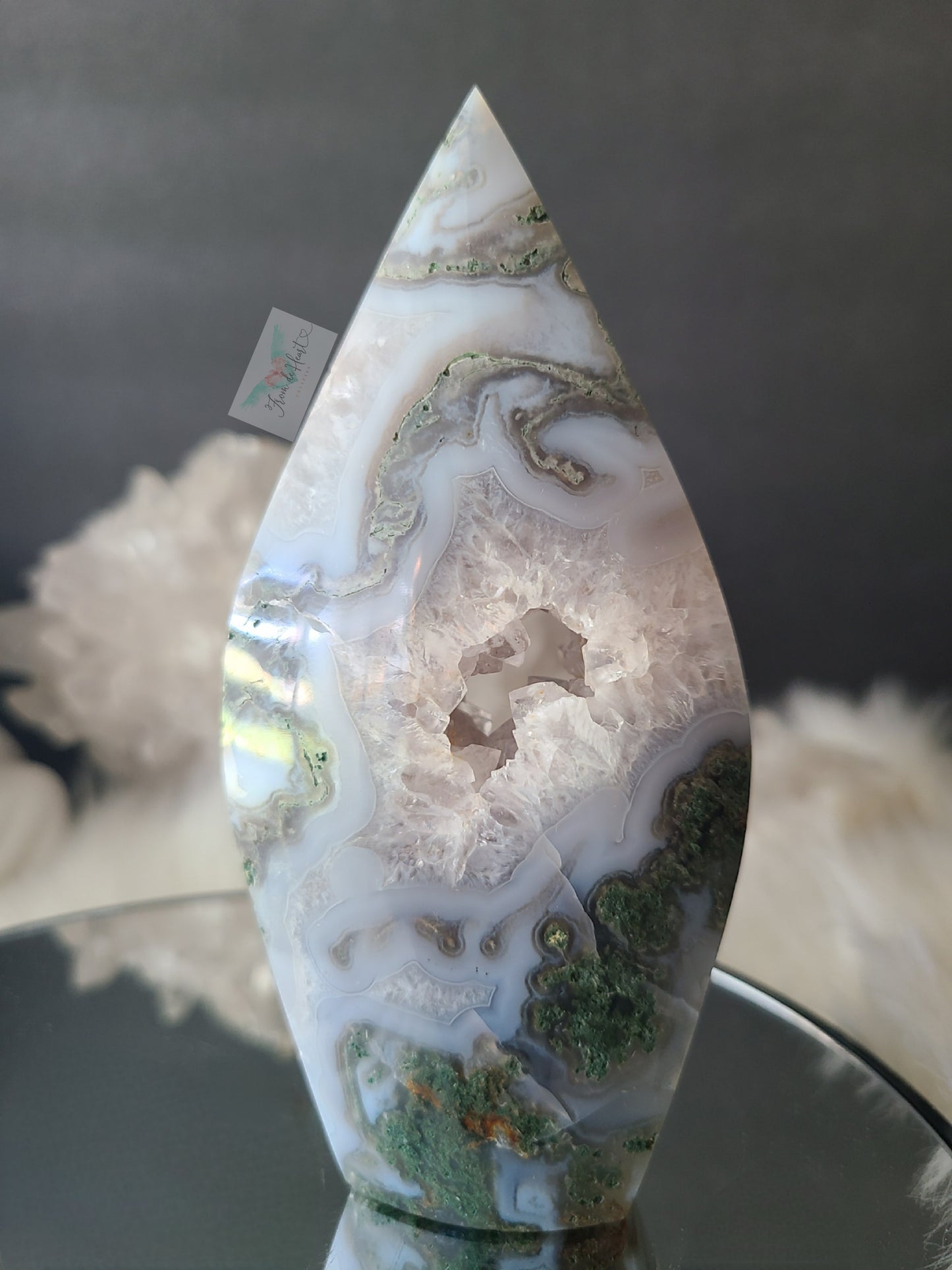 Quartz Moss Agate Portal Flame