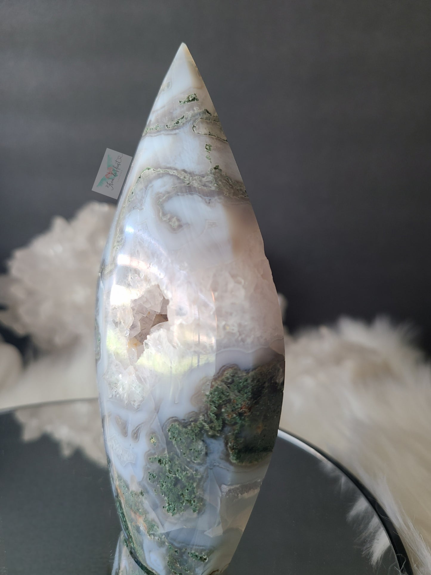 Quartz Moss Agate Portal Flame