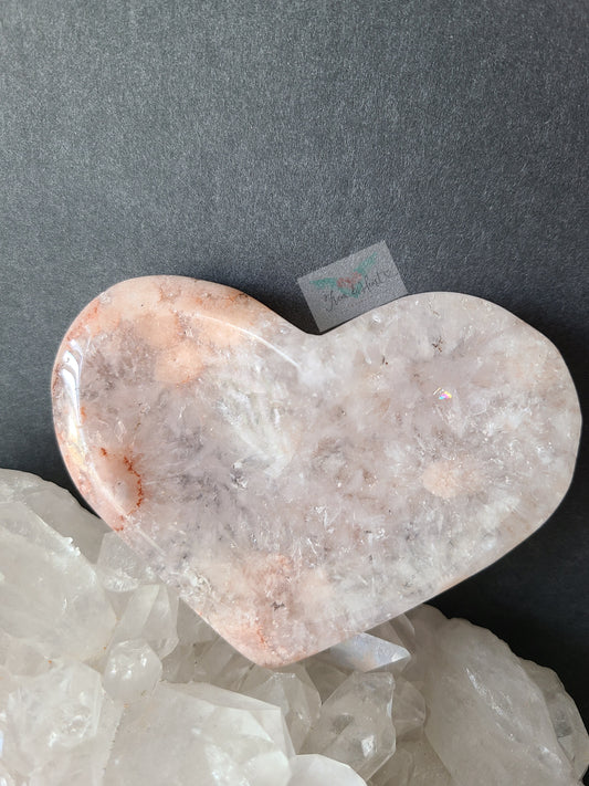 Pink Amethyst with Quartz Heart Bowl (A)