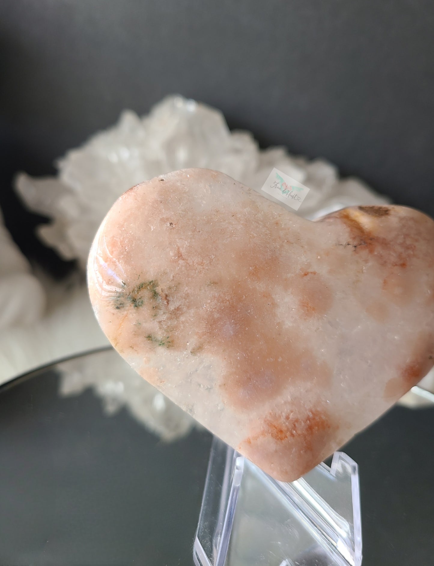 Pink Amethyst with Quartz Heart Bowl (A)