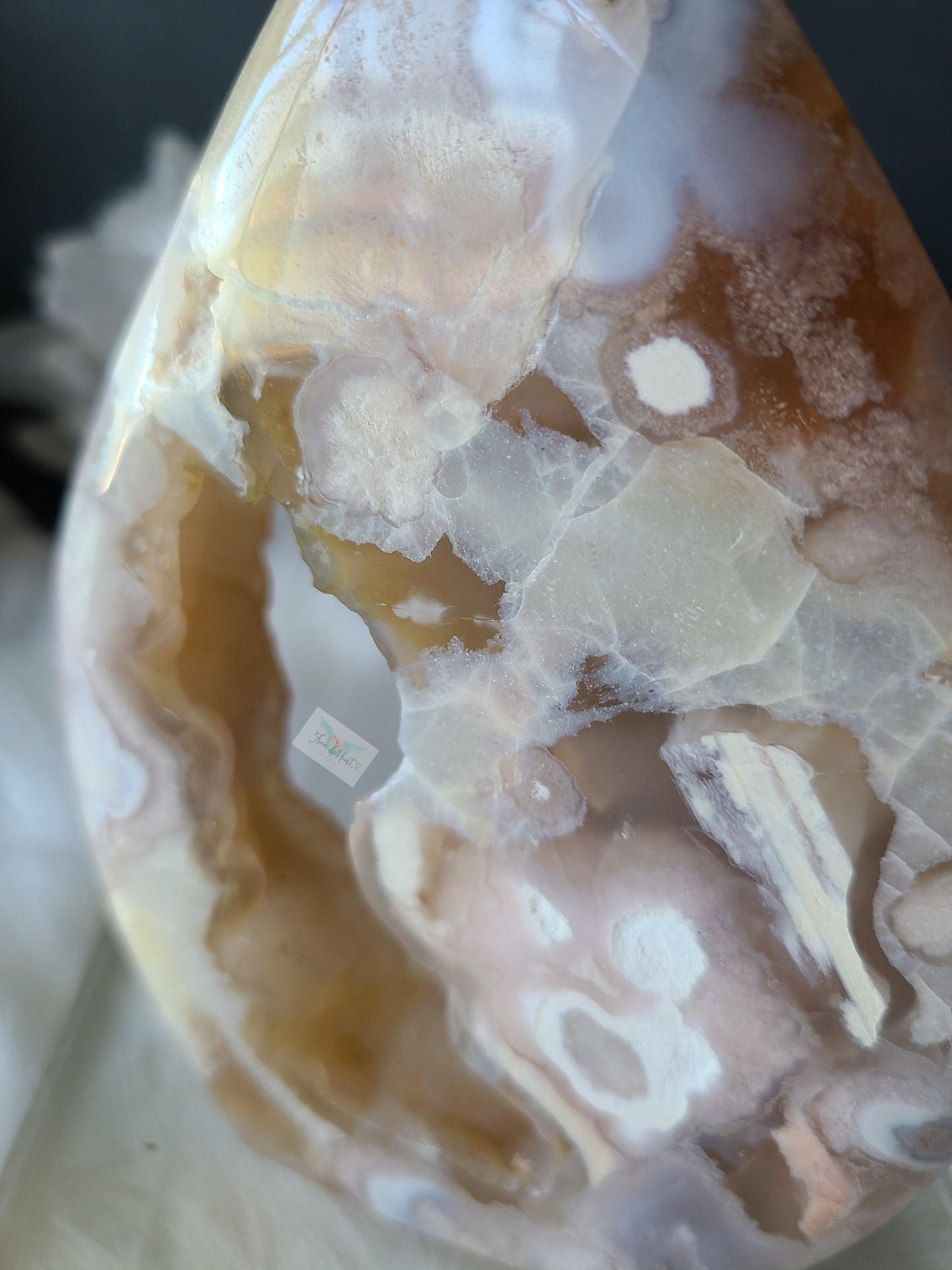 Botryoidal Flower Agate Flame Portal