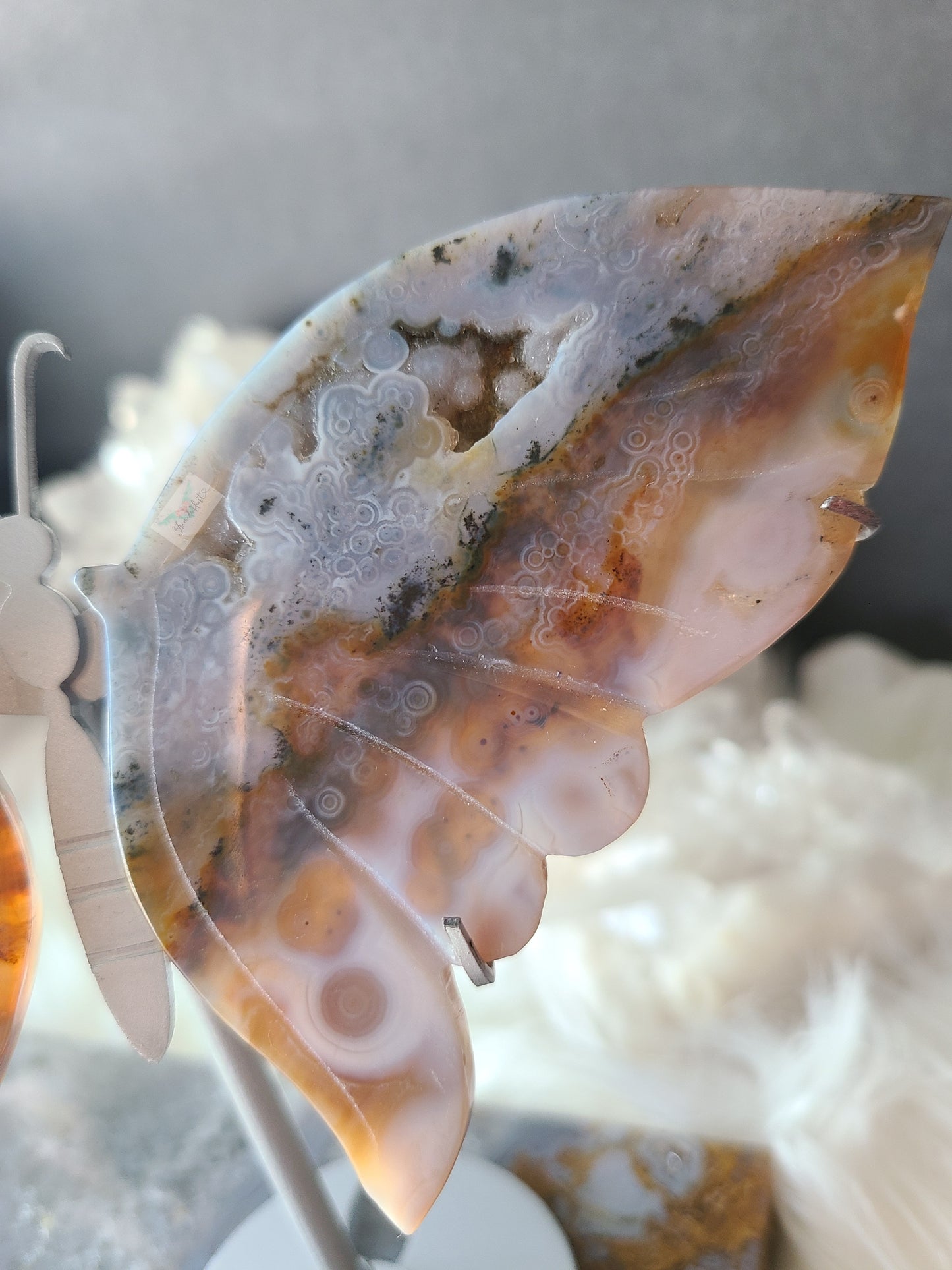 Ocean Jasper Wings on Stand (F23)