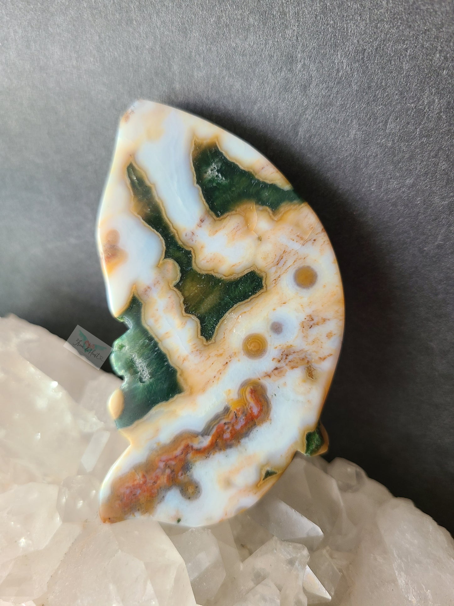 Ocean Jasper Wings on Stand (F24)